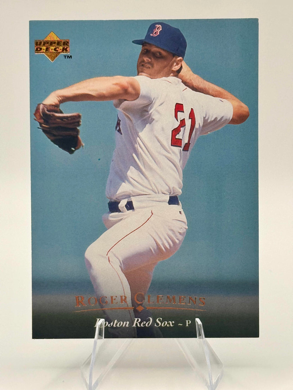 1995 Upper Deck Roger Clemens #159 Boston Red Sox Excellent