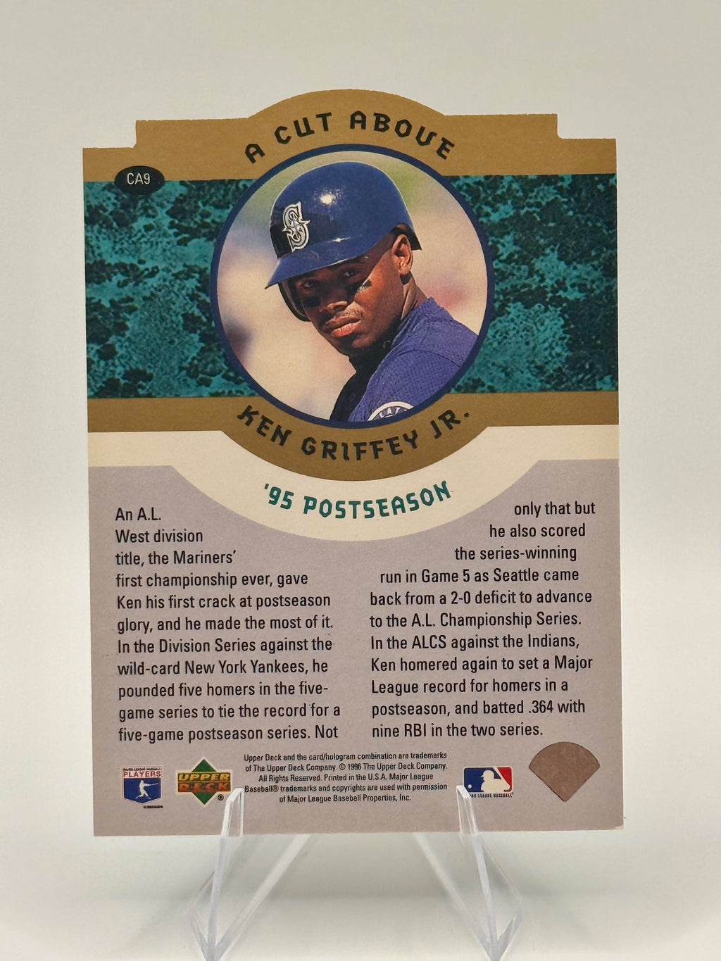 1996 Collector's Choice Ken Griffey Jr. #CA9 Seattle Mariners Excellent