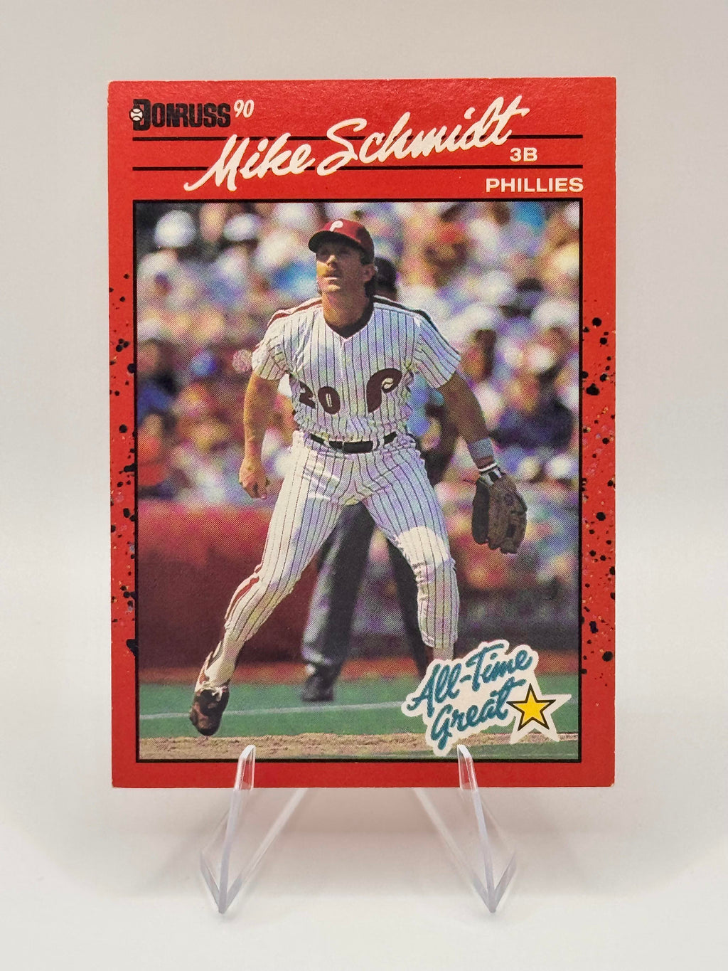 1990 Donruss Mike Schmidt #643b Philadelphia Phillies Excellent