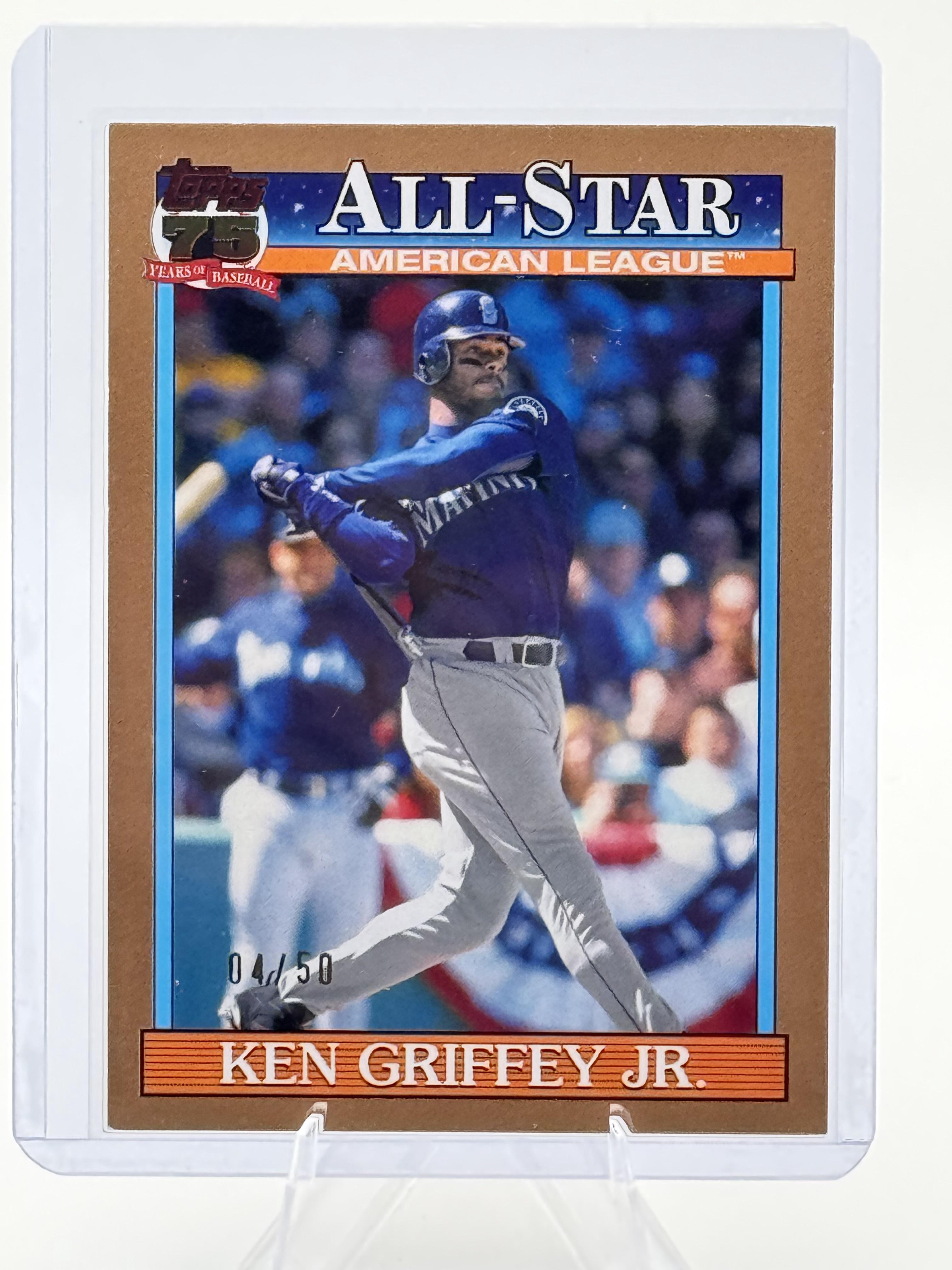 2026 Topps Ken Griffey Jr. #91AS-35 1991 All-Stars Gold Mariners 04/50 EX