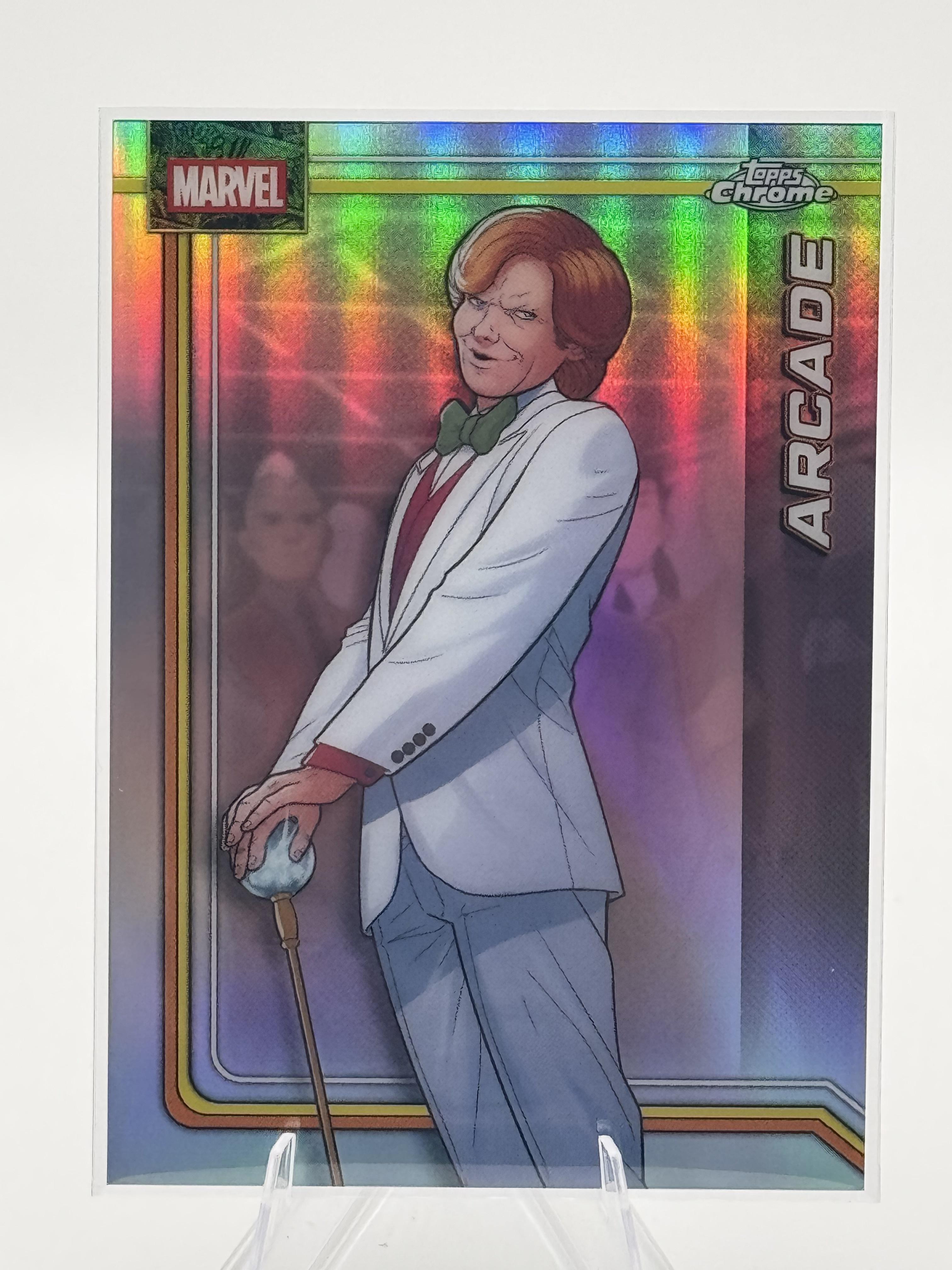 Topps Chrome Marvel Arcade #104 Refractor Near Mint or Better
