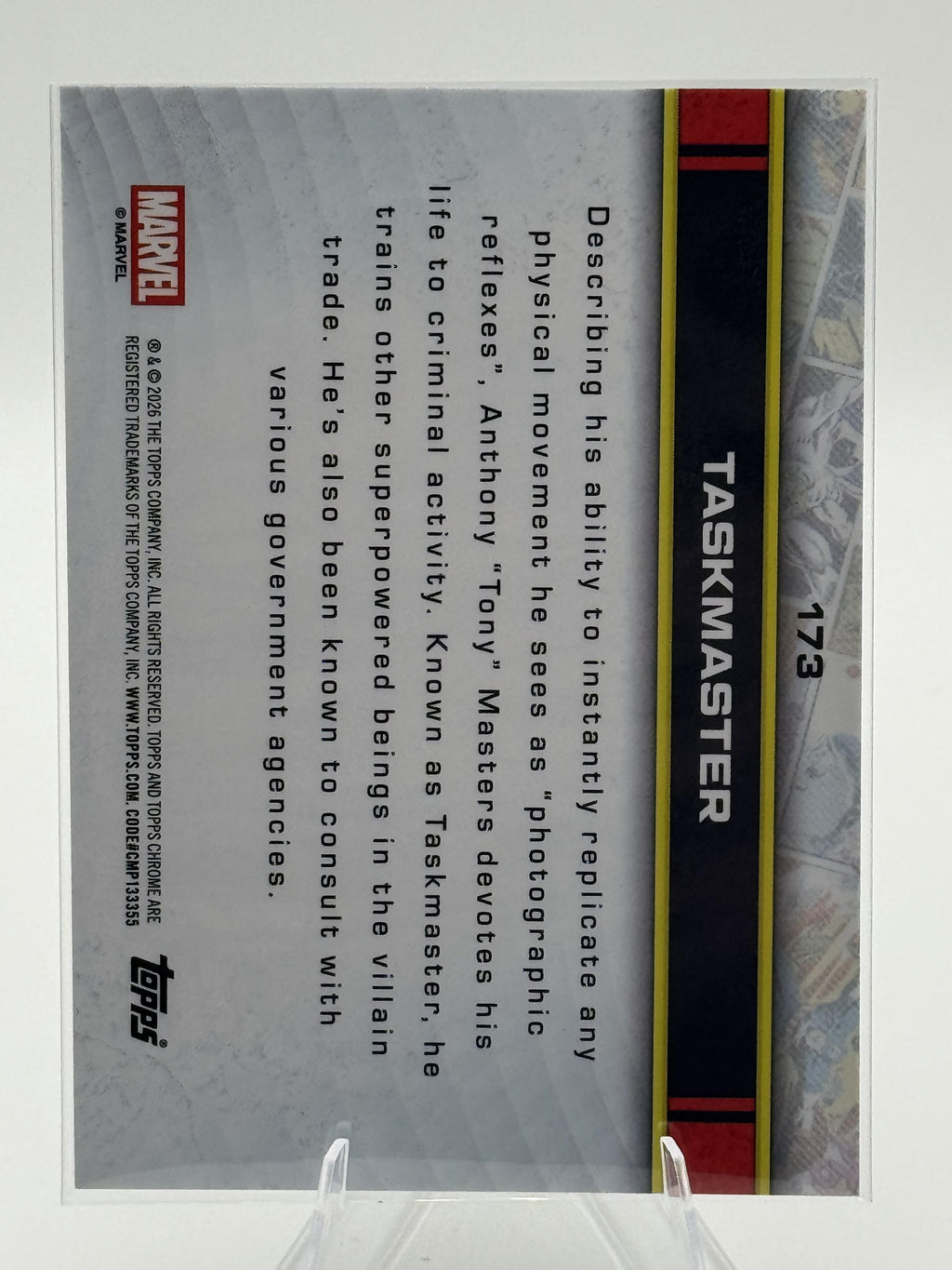 Topps Chrome Marvel Taskmaster #173 Raywave Refractor Near Mint or Better