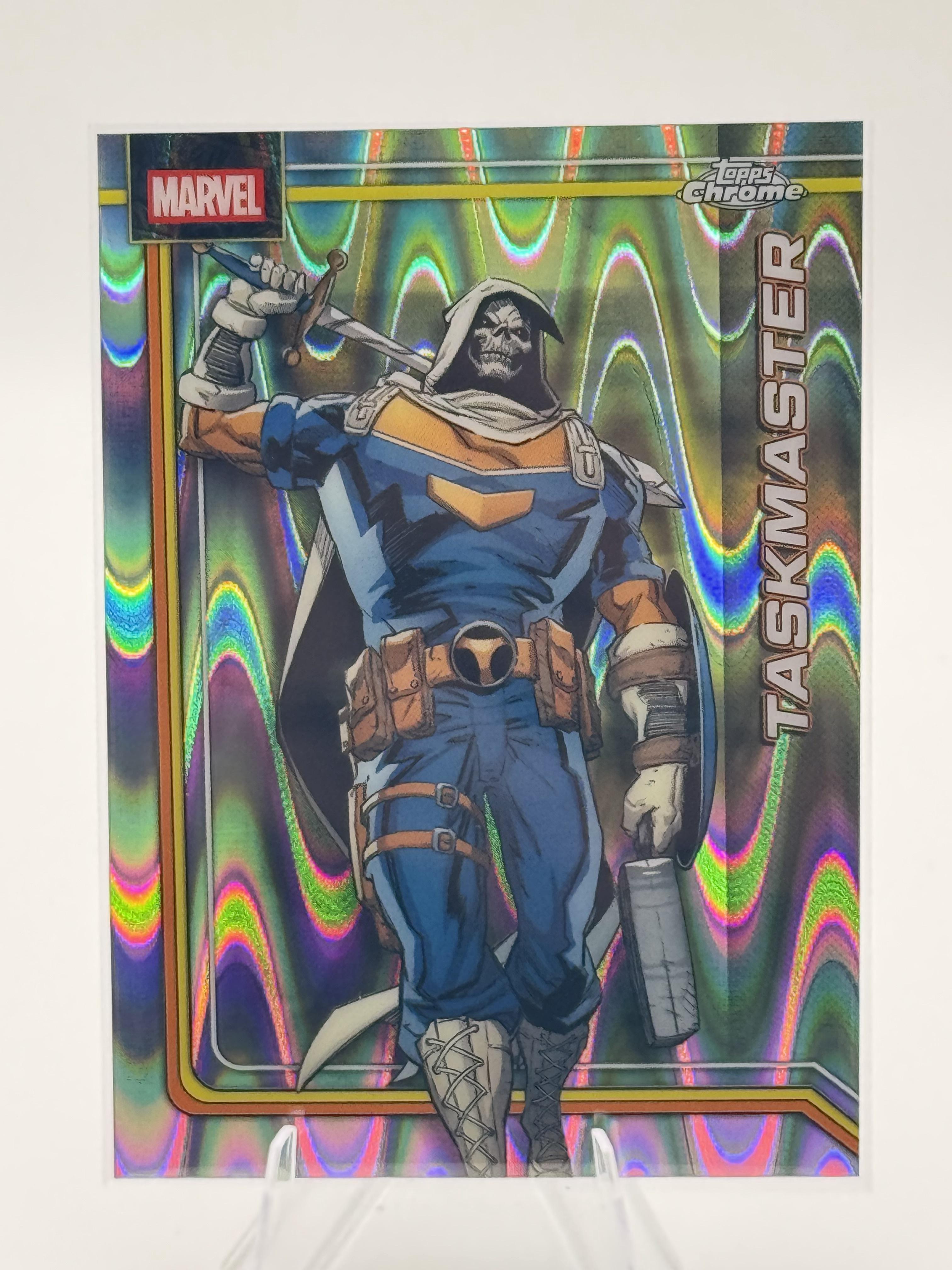 Topps Chrome Marvel Taskmaster #173 Raywave Refractor Near Mint or Better