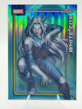 Topps Chrome Marvel White Fox #196 Aqua Refractor Near Mint or Better