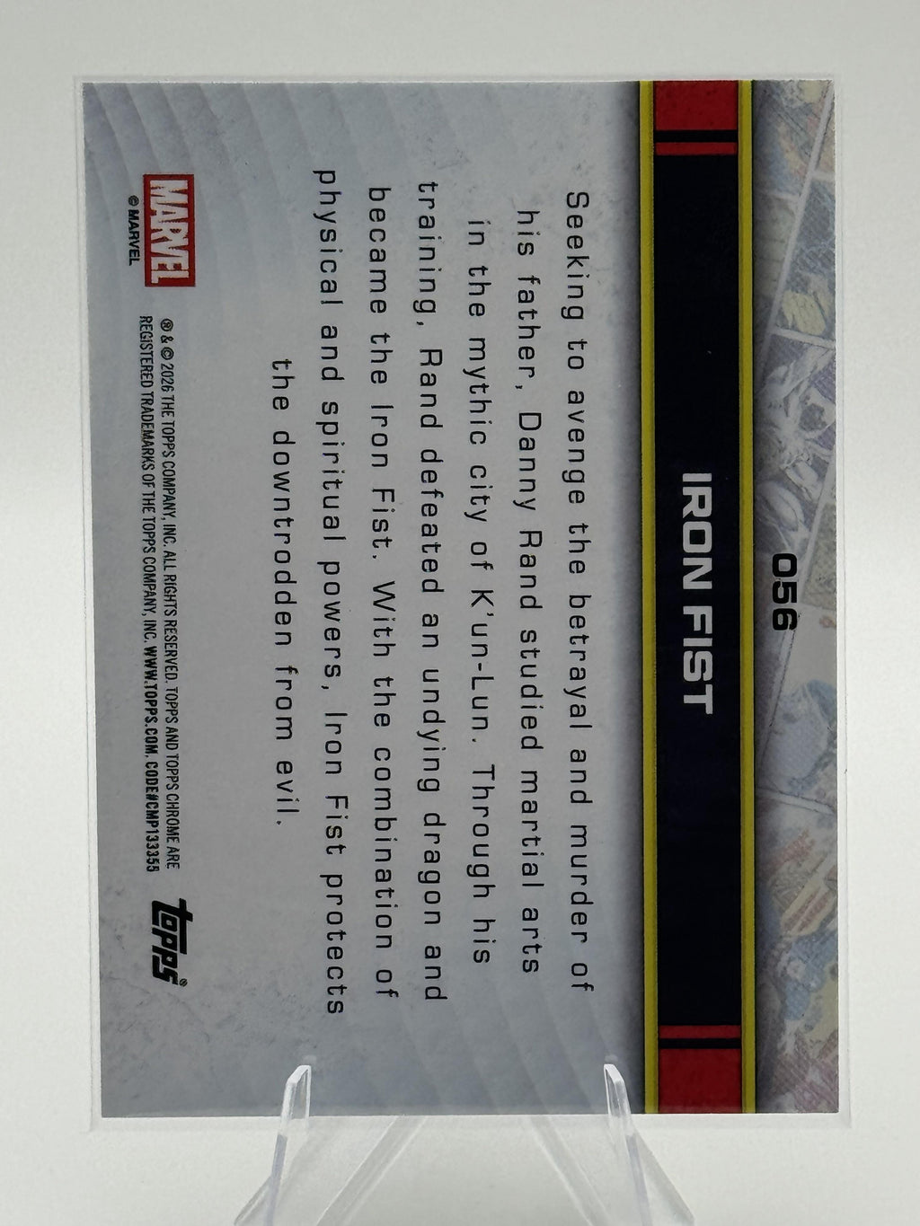 Topps Chrome Marvel Iron Fist #056 Raywave Refractor Near Mint or Better