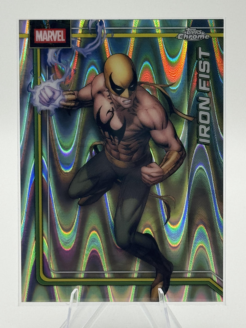 Topps Chrome Marvel Iron Fist #056 Raywave Refractor Near Mint or Better
