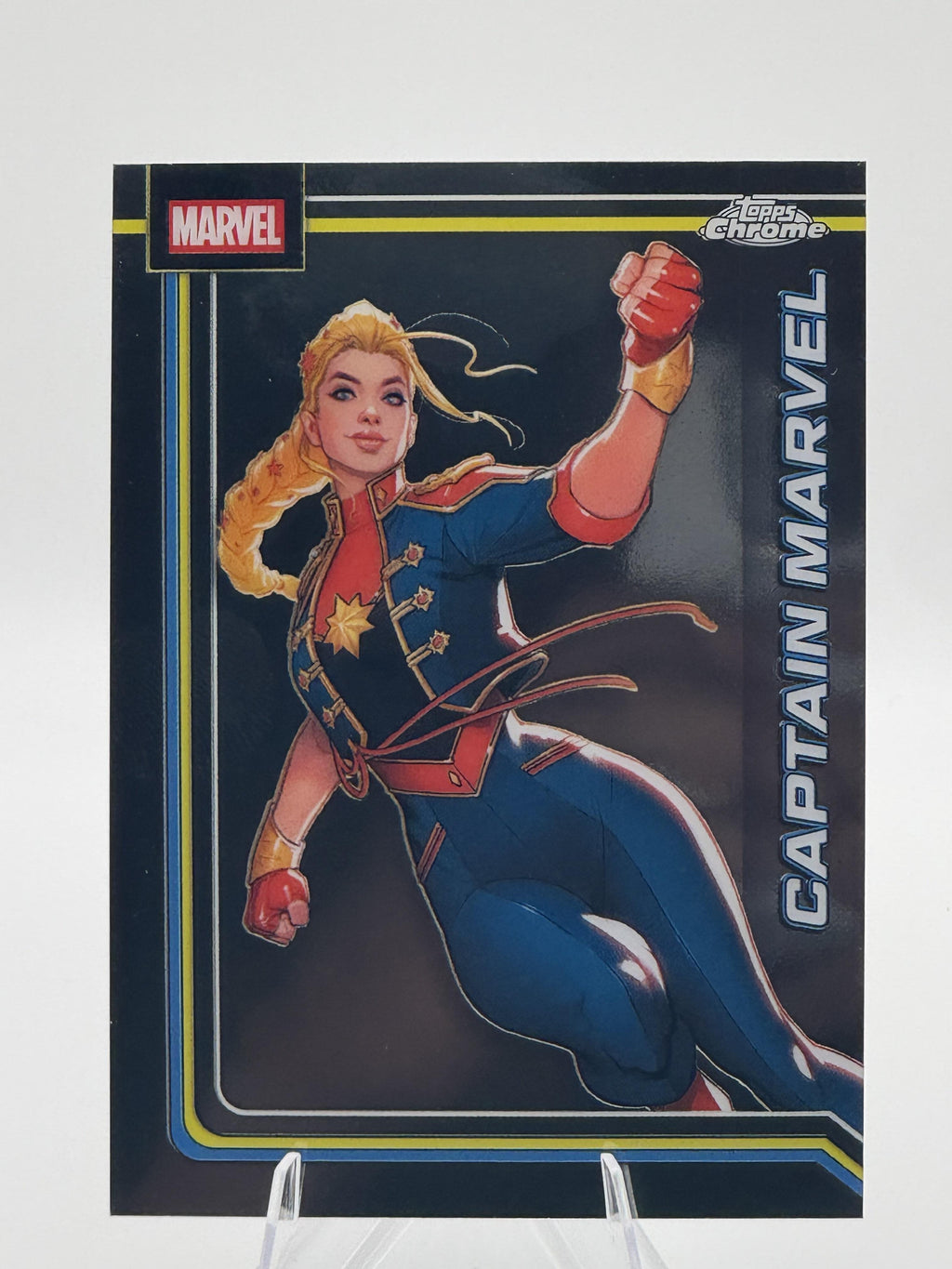 Topps Chrome Marvel Captain Marvel #021 Chrome Near Mint or Better