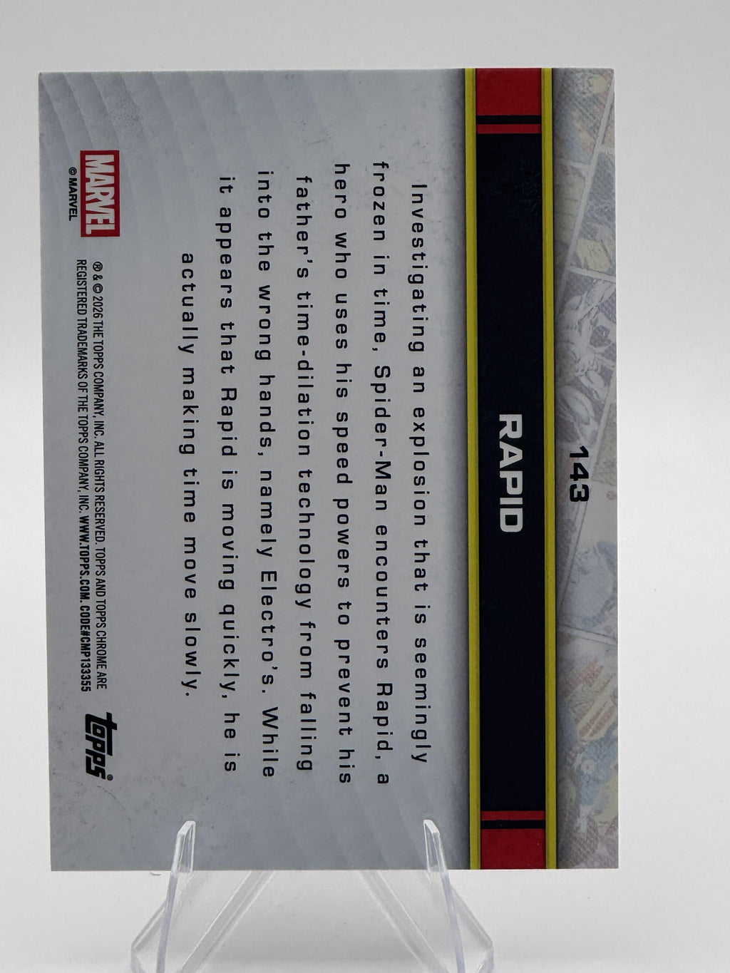 Topps Chrome Marvel Rapid #143 Chrome Near Mint or Better