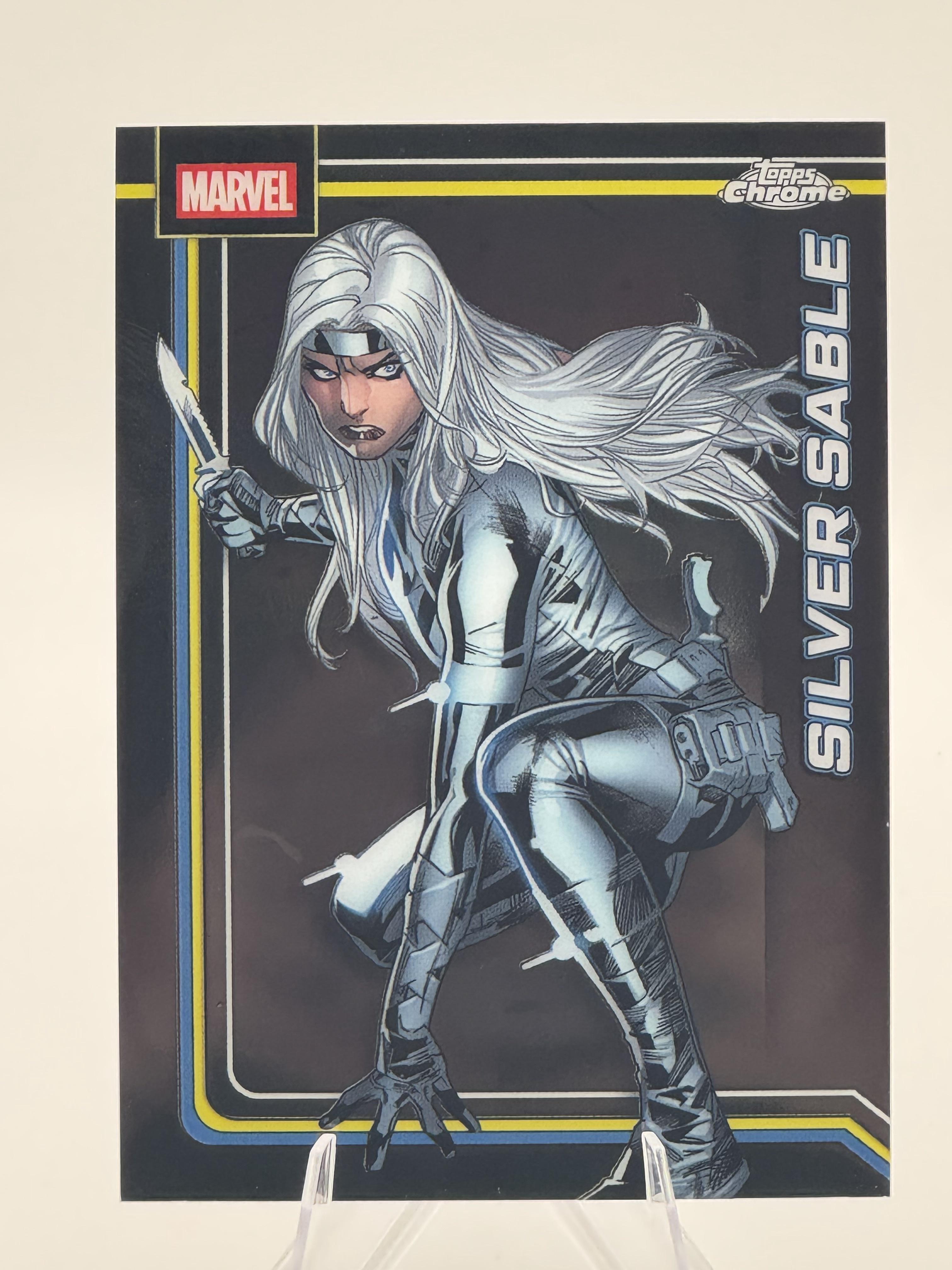 Topps Chrome Marvel Silver Sable #158 Chrome Near Mint or Better