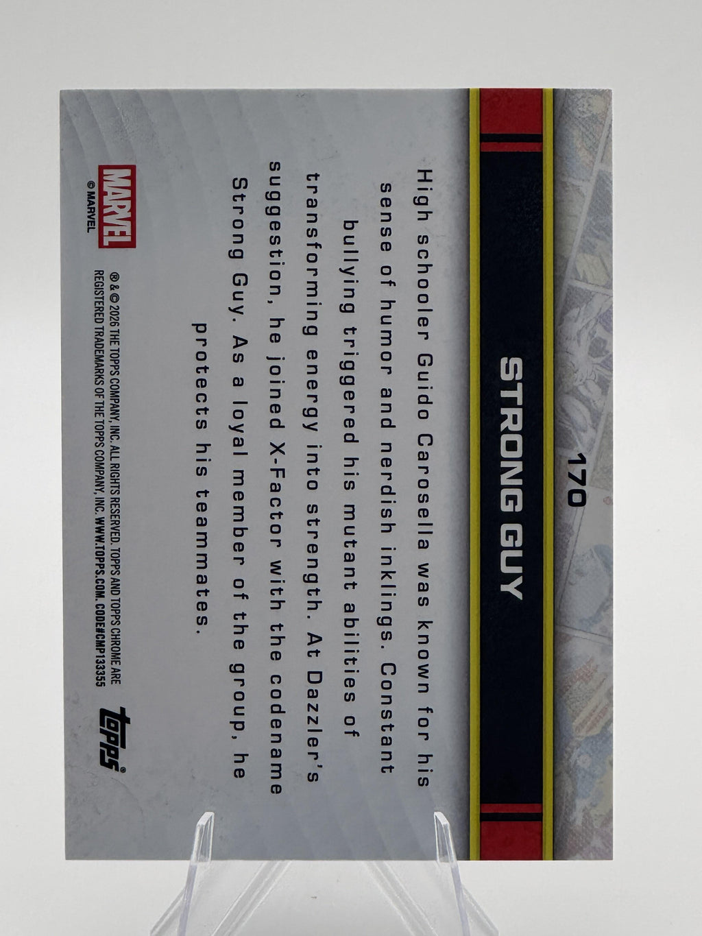 Topps Chrome Marvel Strong Guy #170 Chrome Near Mint or Better