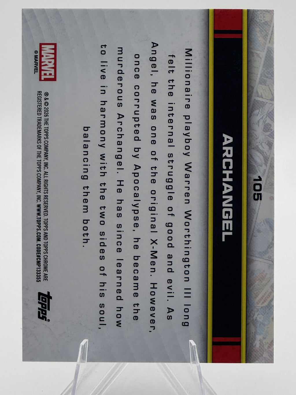 Topps Chrome Marvel Archangel #105 Chrome Near Mint or Better