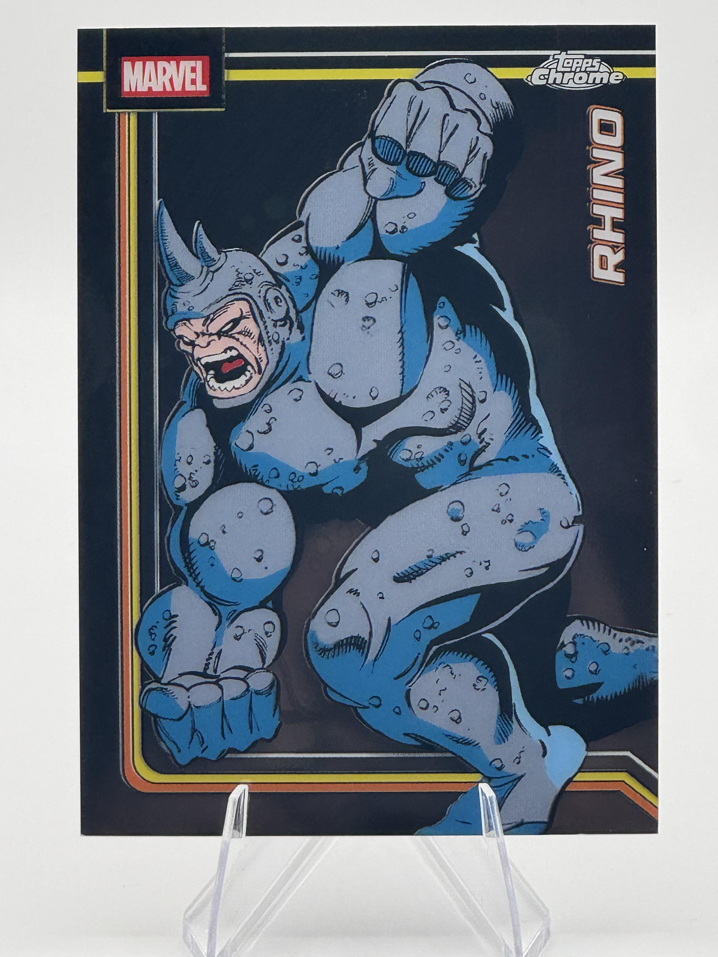 Topps Chrome Marvel Rhino #097 Chrome Near Mint or Better