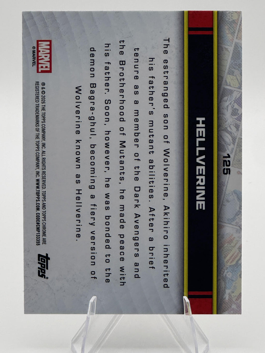 Topps Chrome Marvel Hellverine #125 Chrome Near Mint or Better