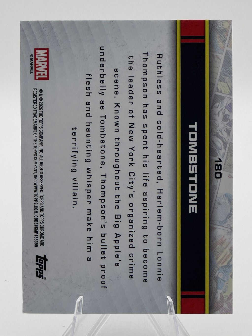 Topps Chrome Marvel Tombstone #180 Chrome Near Mint or Better