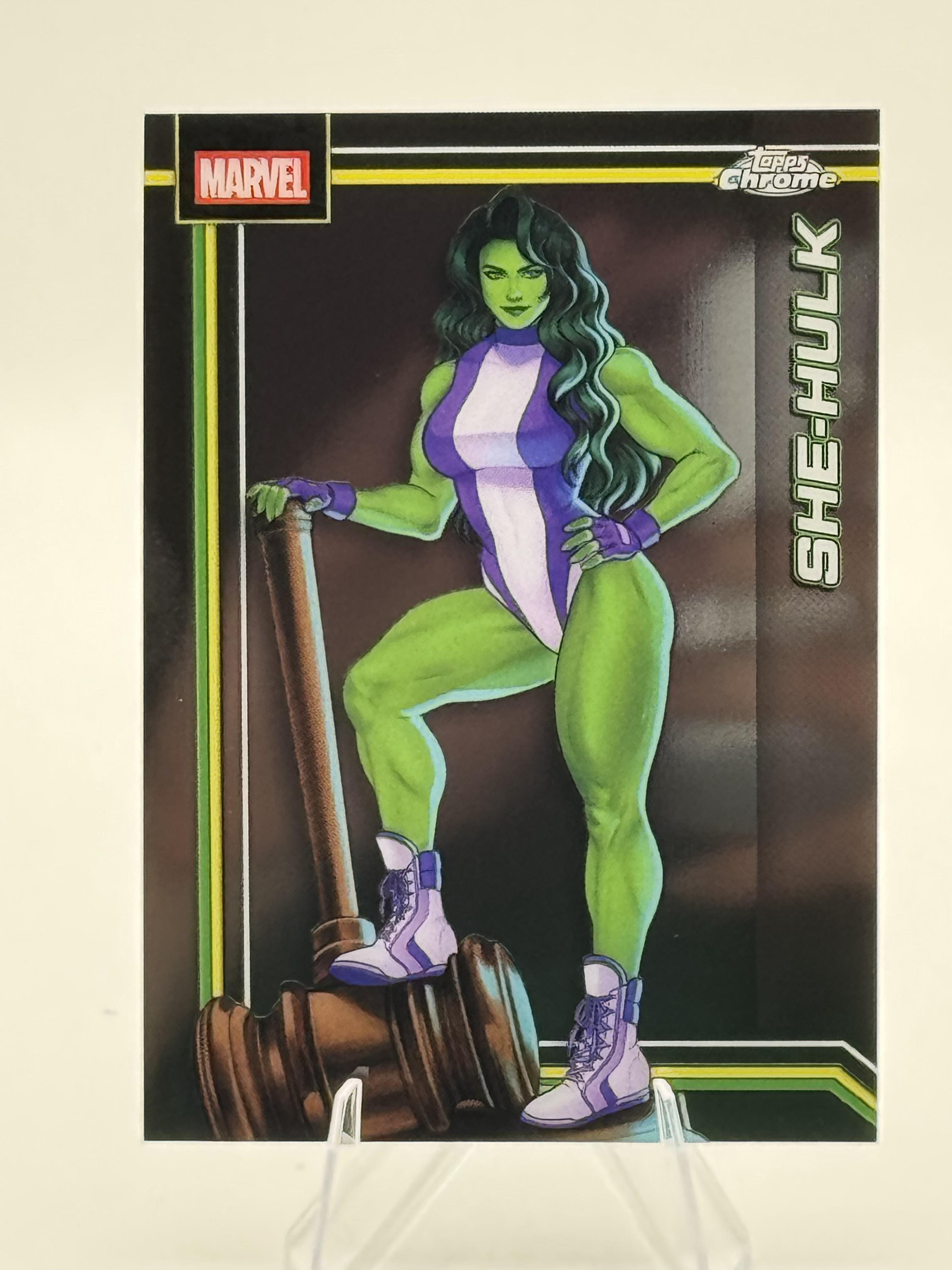 Topps Chrome Marvel She-Hulk #151 Chrome Near Mint or Better