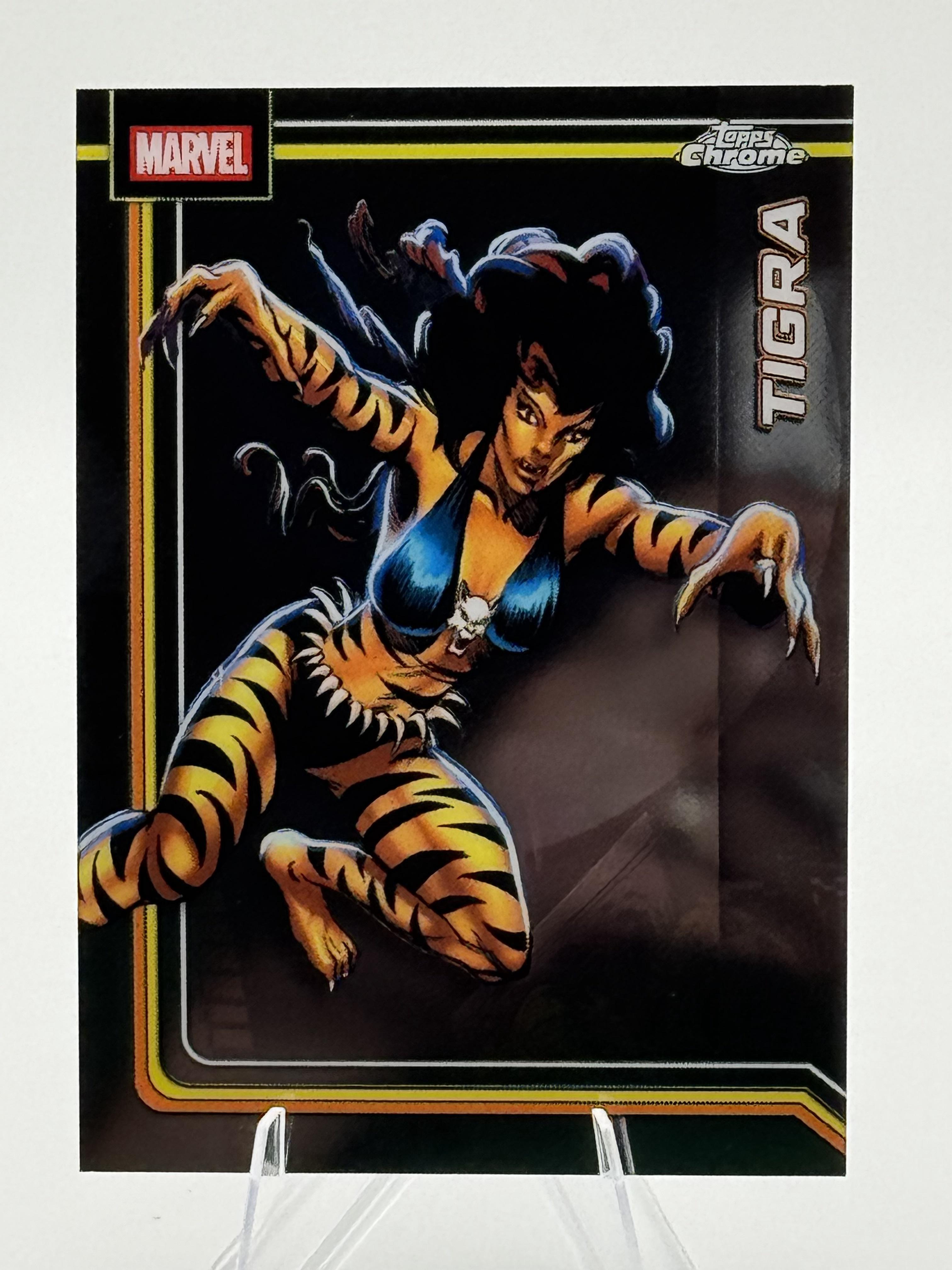 Topps Chrome Marvel Tigra #179 Near Mint or Better