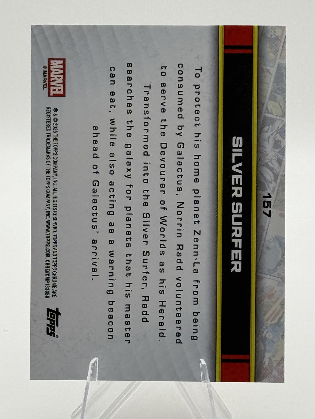 Topps Chrome Marvel Silver Surfer #157 Chrome Near Mint or Better