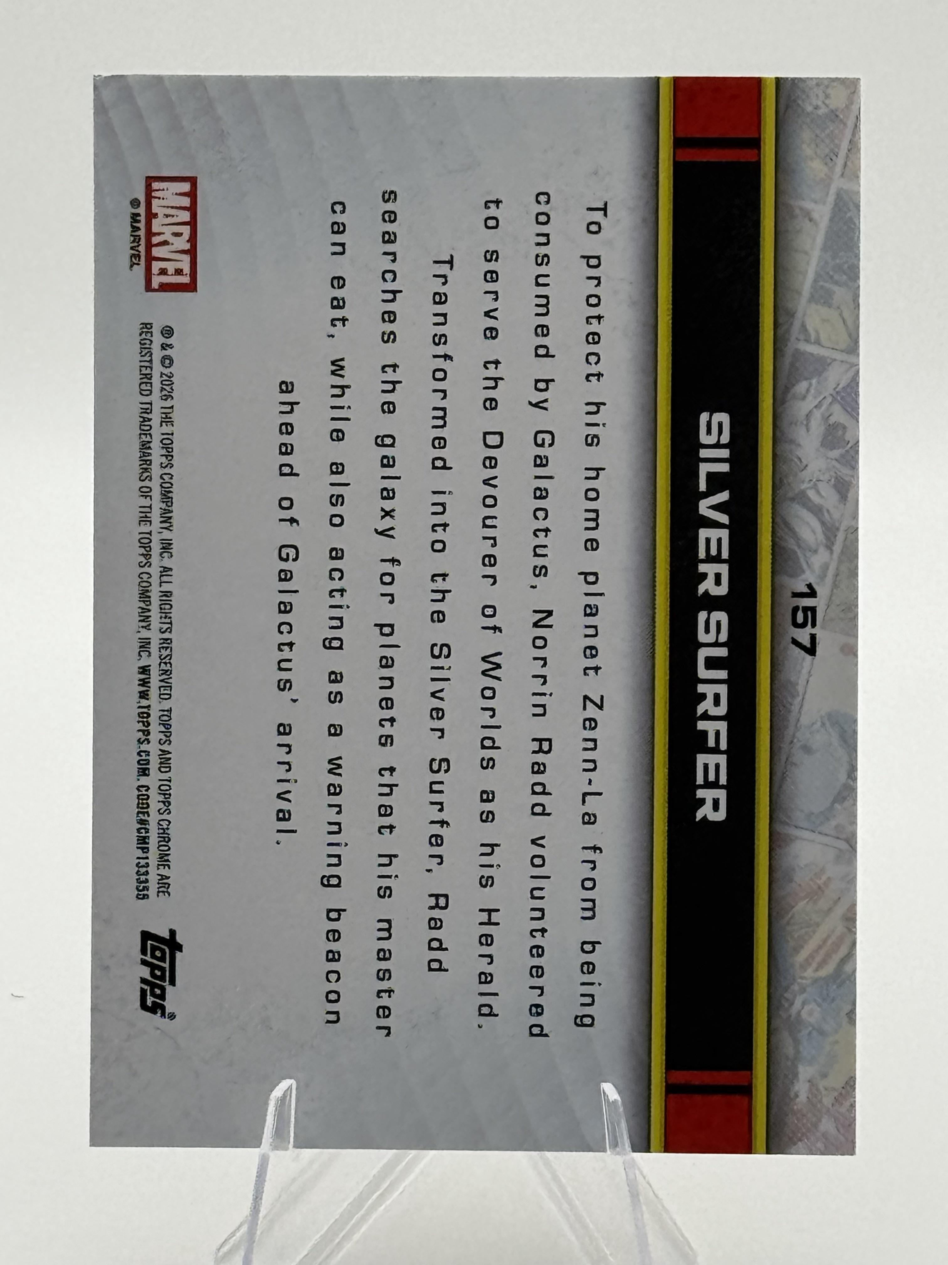 Topps Chrome Marvel Silver Surfer #157 Chrome Near Mint or Better