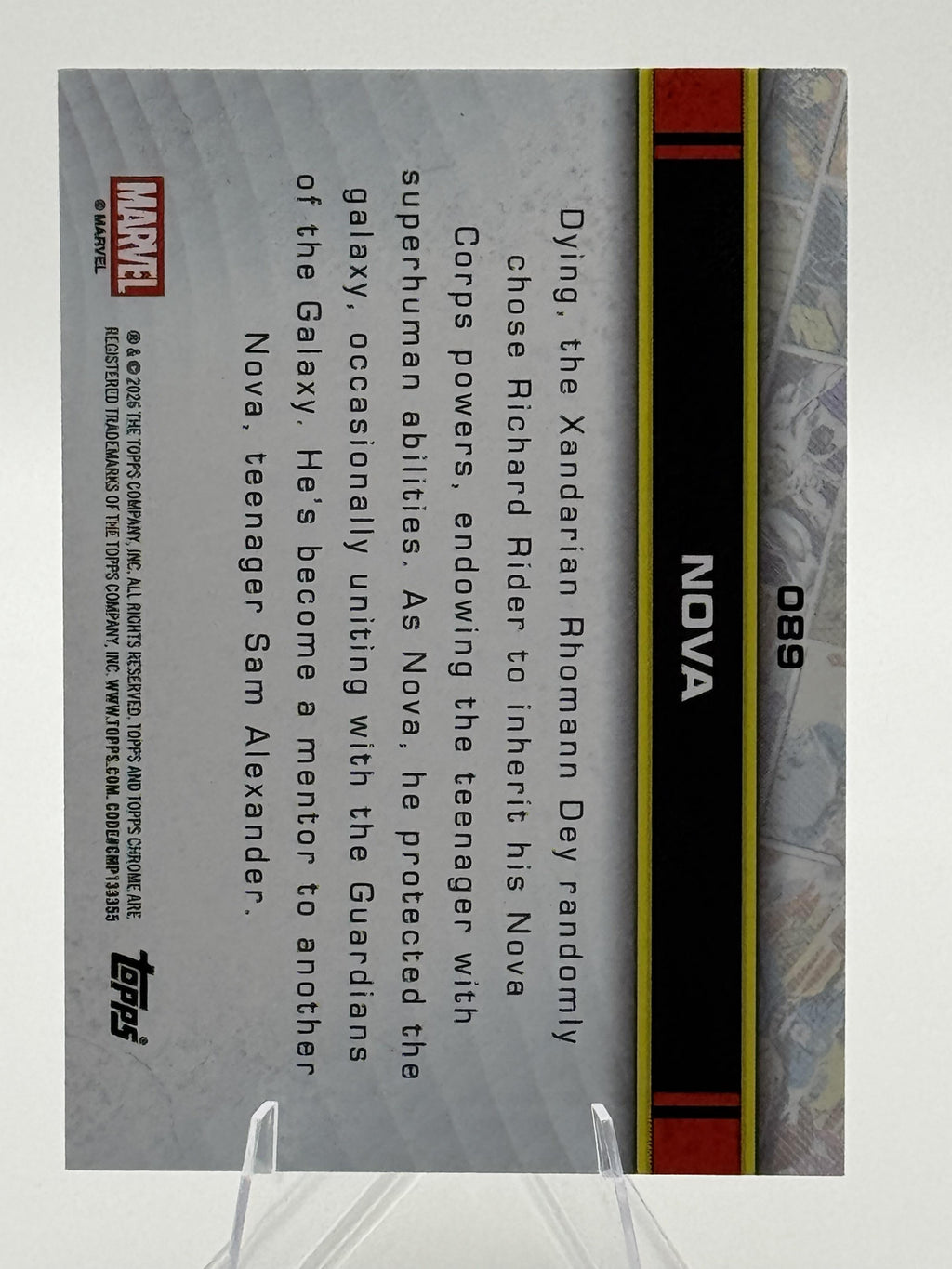 Topps Chrome Marvel Nova #089 Chrome Near Mint or Better