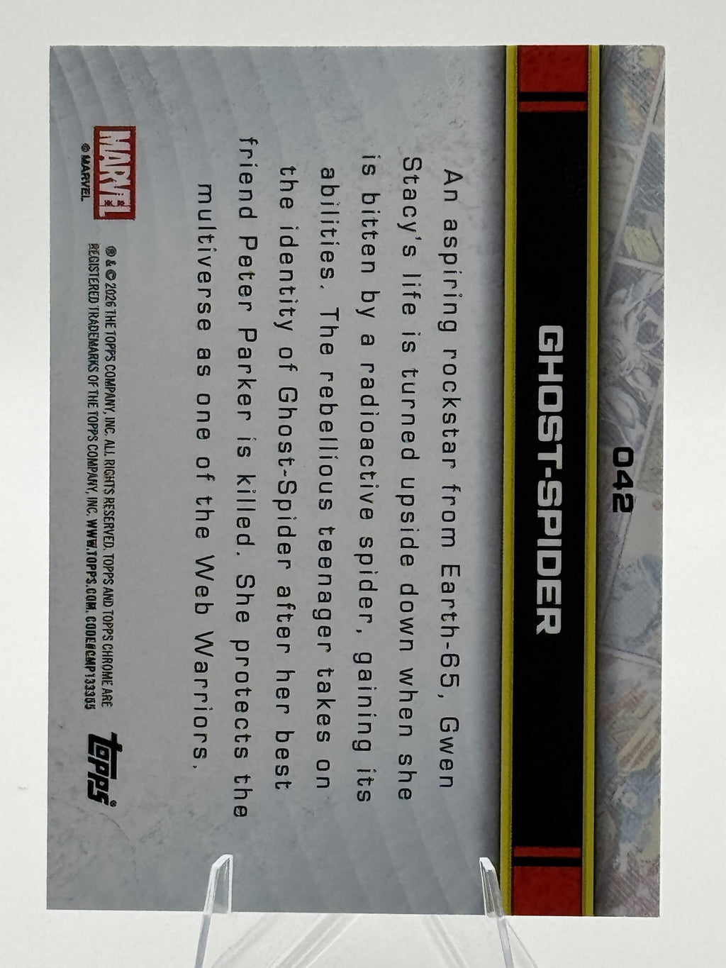 Topps Chrome Marvel Ghost-Spider #042 Near Mint or Better