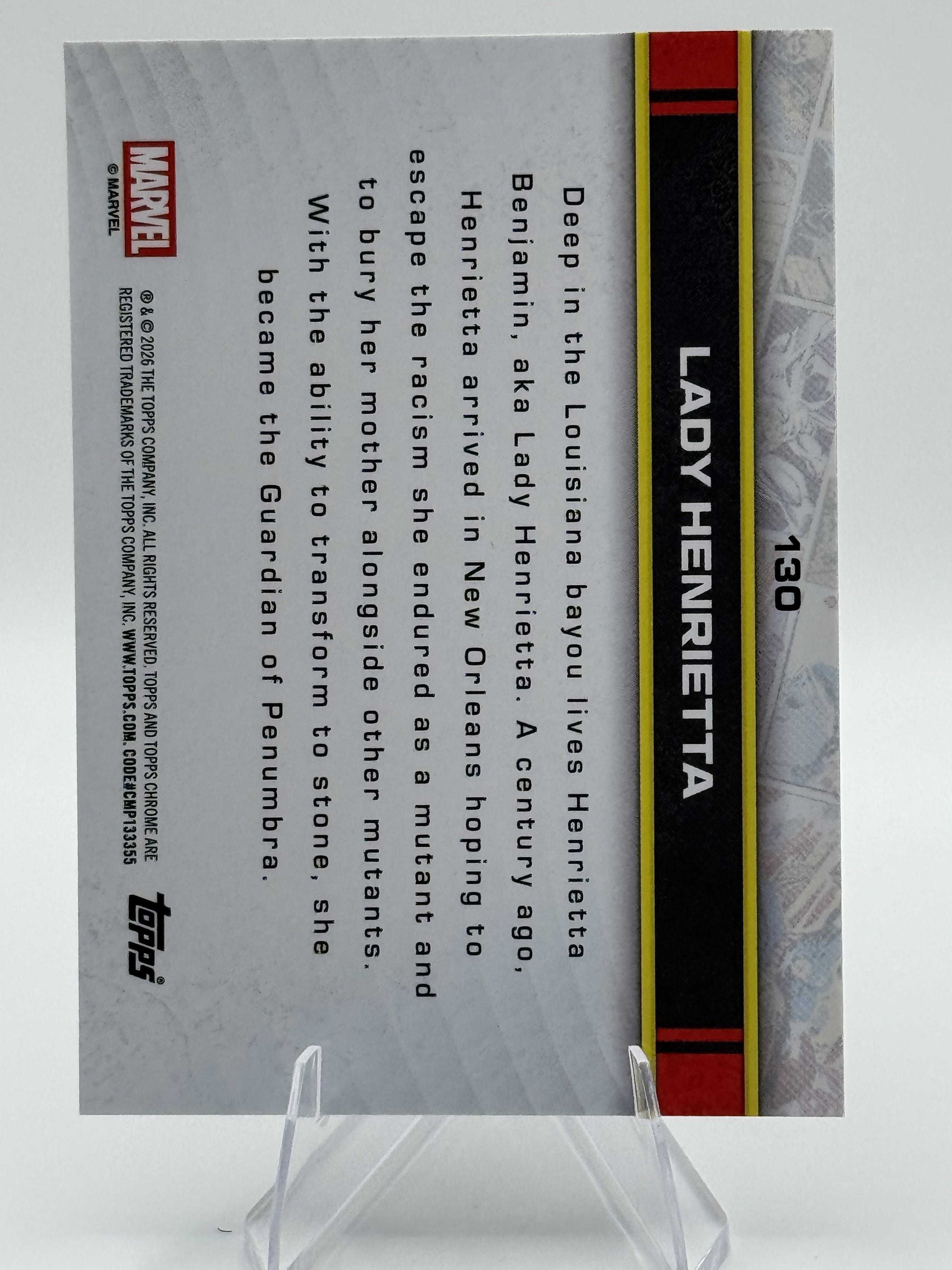 Topps Chrome Marvel Lady Henrietta #130 Chrome Near Mint or Better