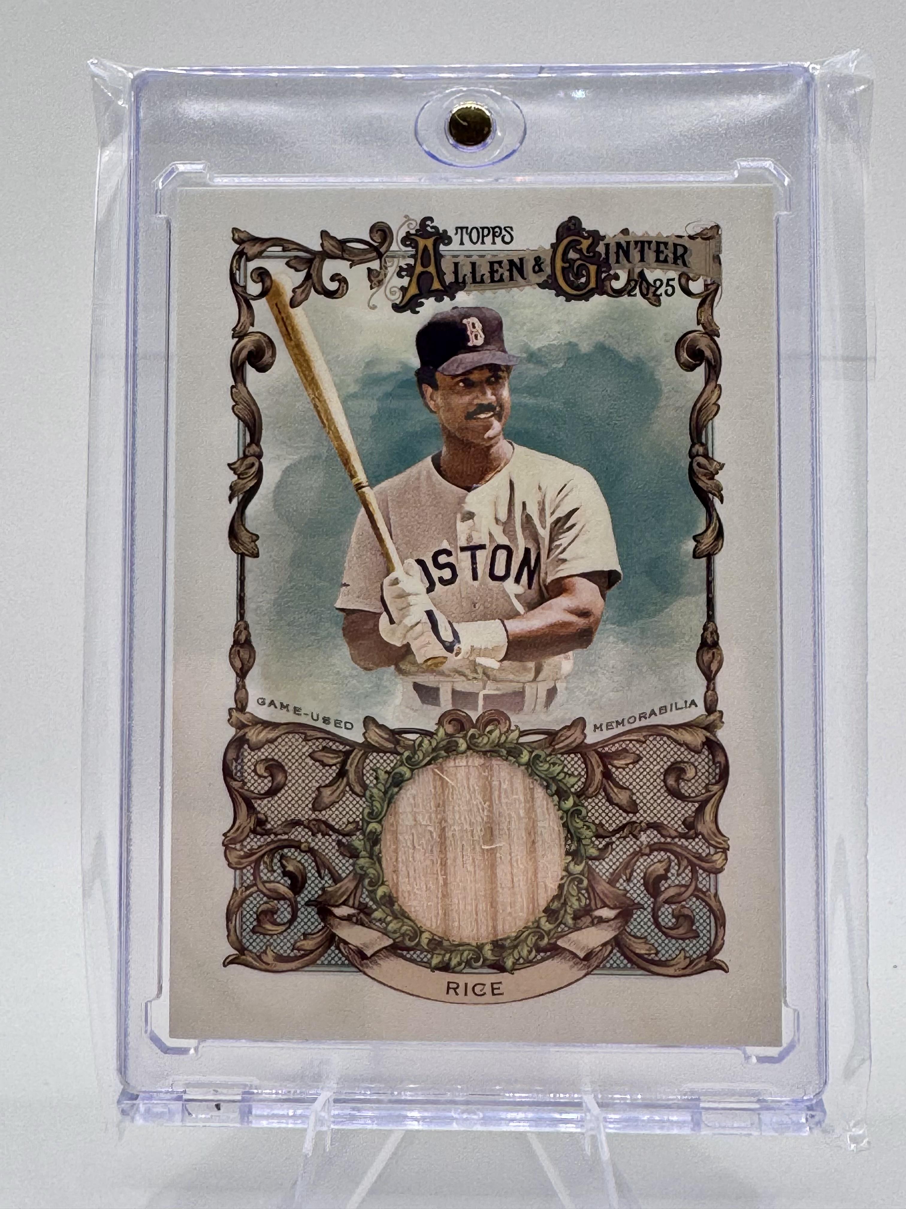 2025 Topps Allen & Ginter Jim Rice #AGR-JRI Relics Boston Red Sox NM