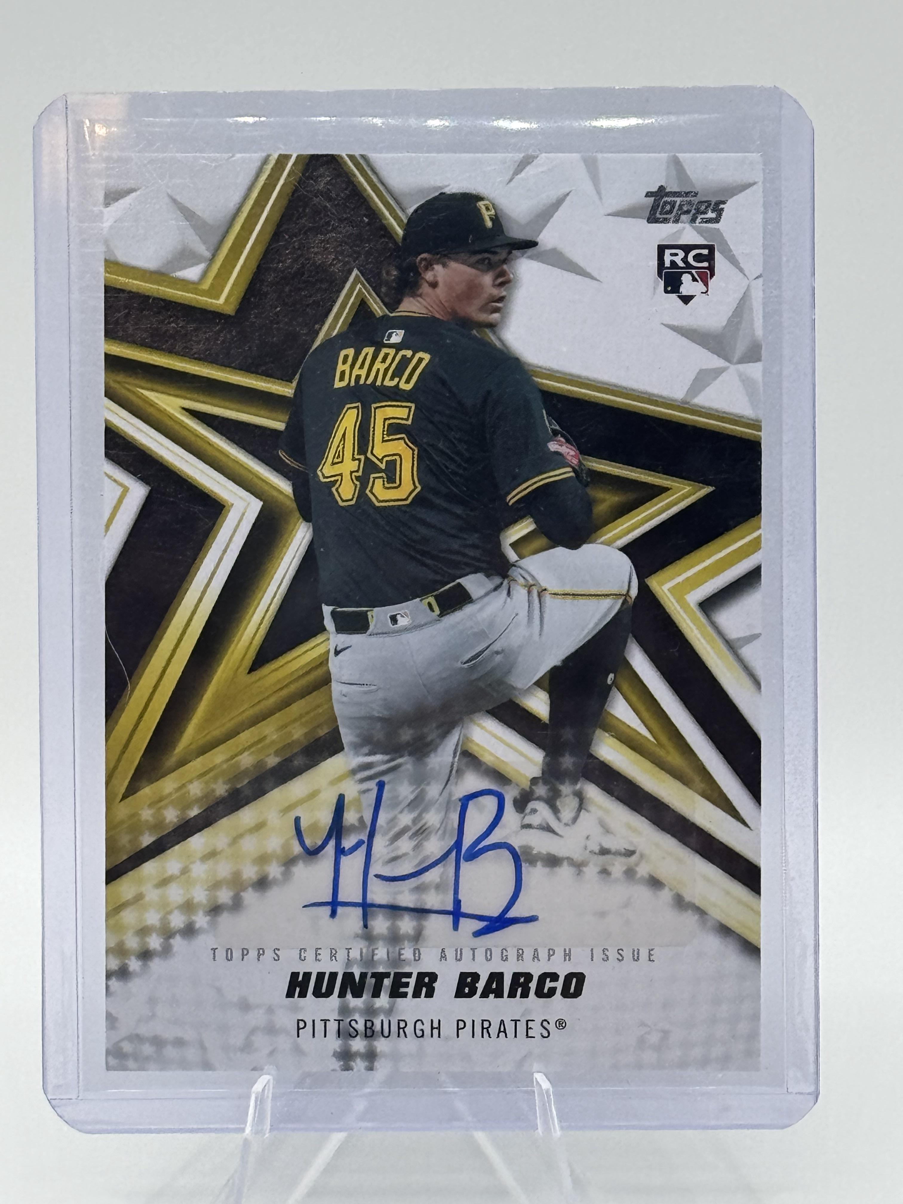 2026 Topps Hunter Barco #BSA2-HBA Baseball Stars Autograph Pirates RC Near Mint