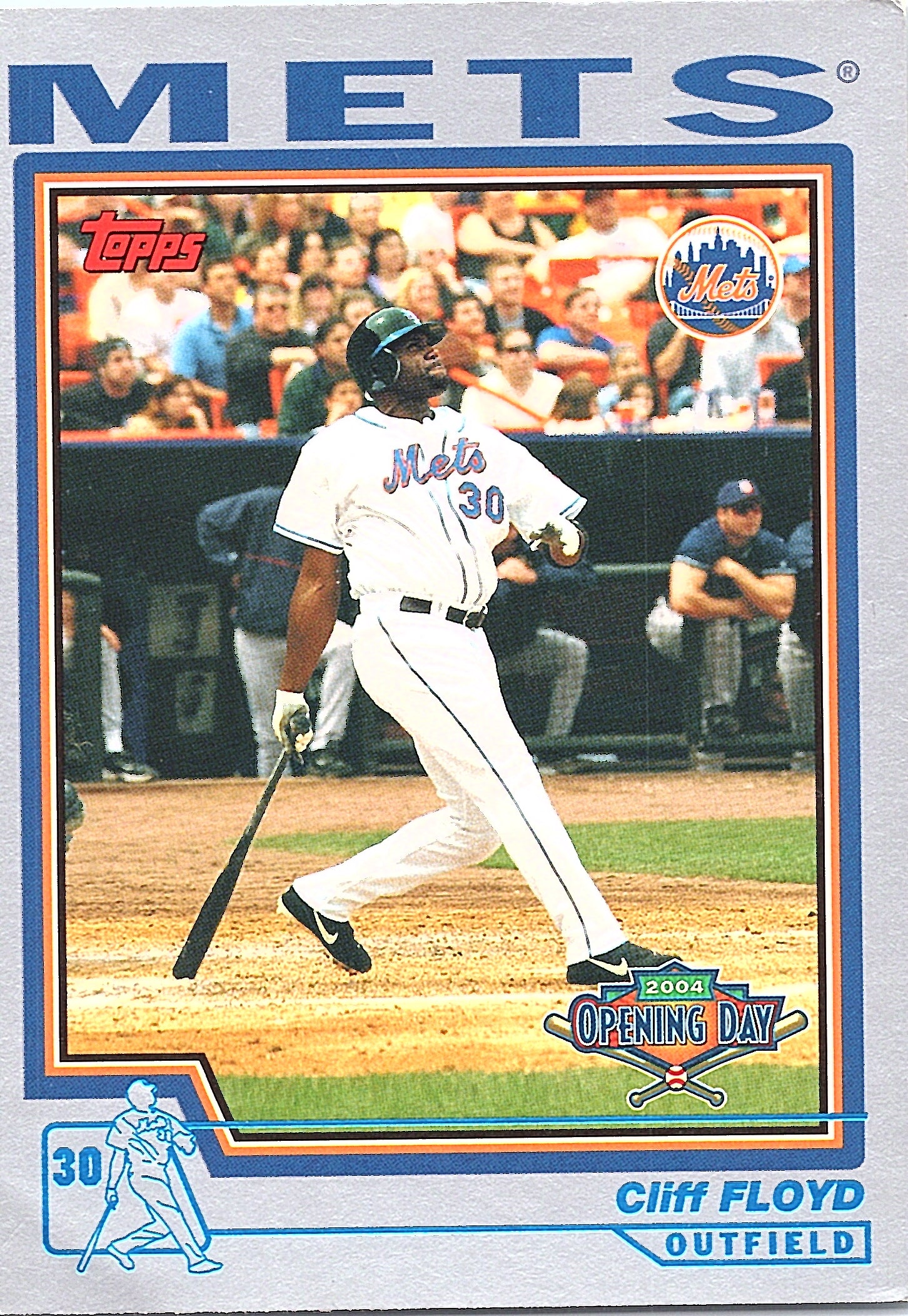 2004 Topps Cliff Floyd #66 New York Mets Excellent