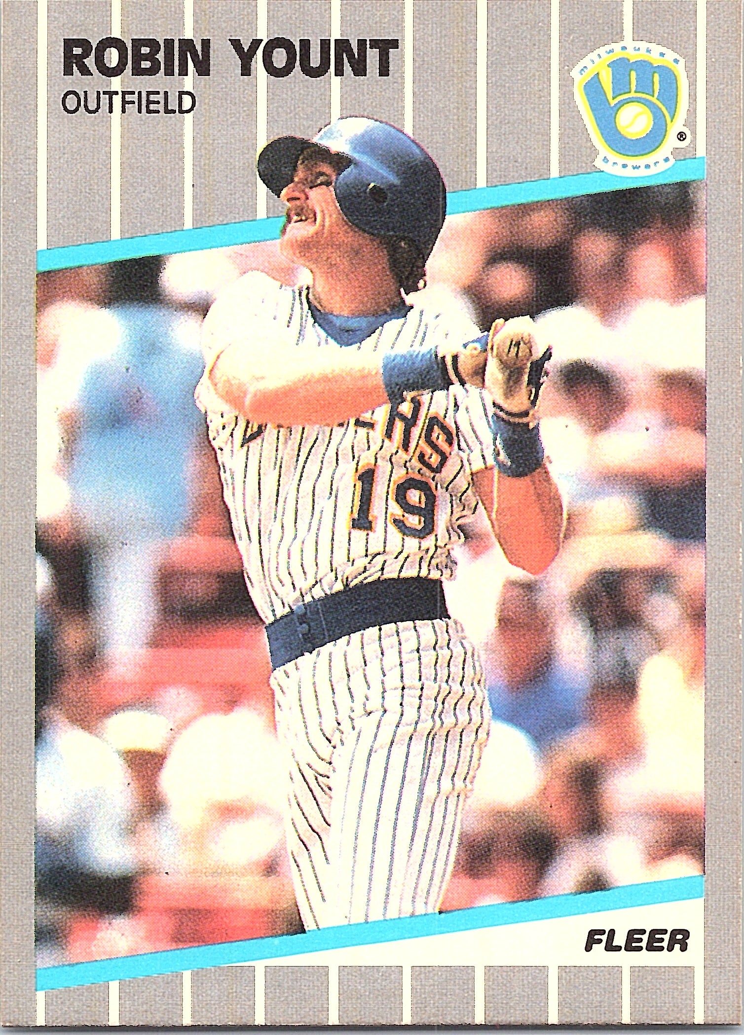 1989 Fleer Robin Yount #200 Milwaukee Brewers Excellent