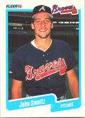 1990 Fleer Canadian John Smoltz #595 Atlanta Braves Excellent