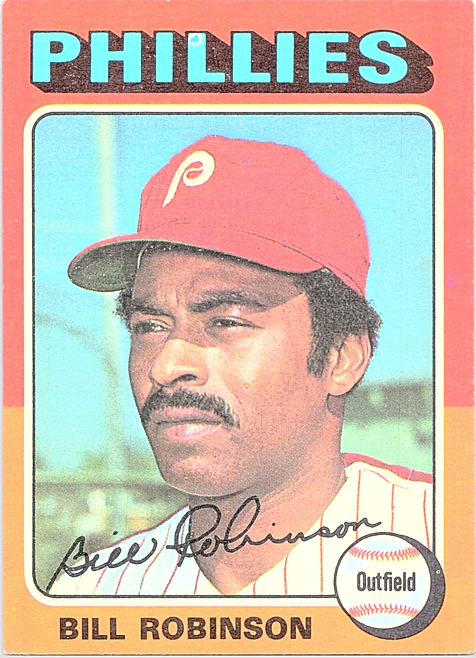 1975 Topps Bill Robinson #501 Philadelphia Phillies Excellent
