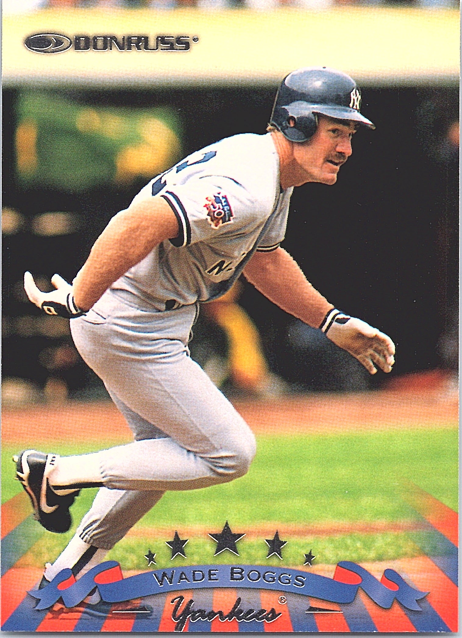 1998 Donruss Wade Boggs #40 New York Yankees Excellent