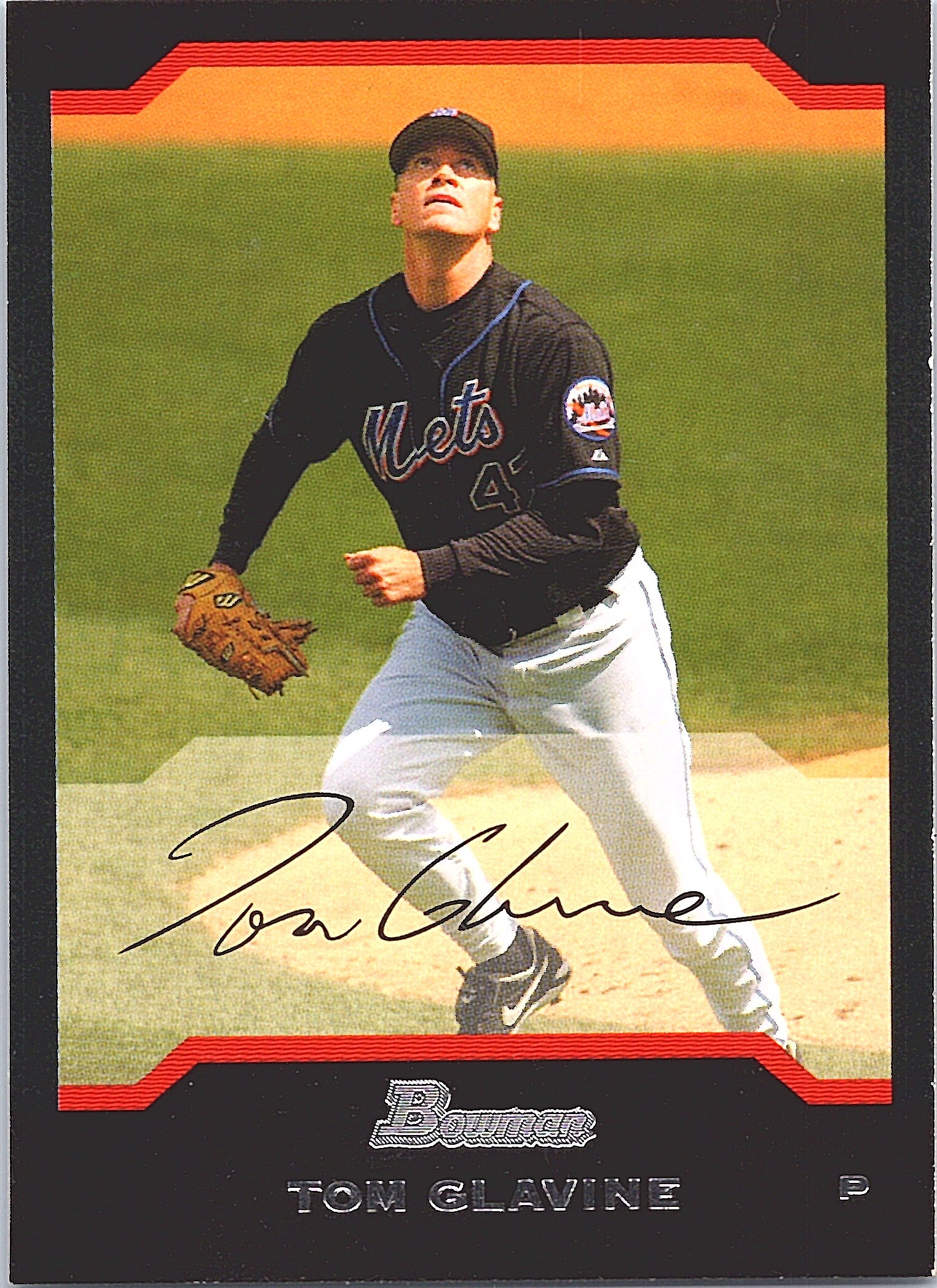 2004 Bowman Tom Glavine #96 New York Mets Excellent