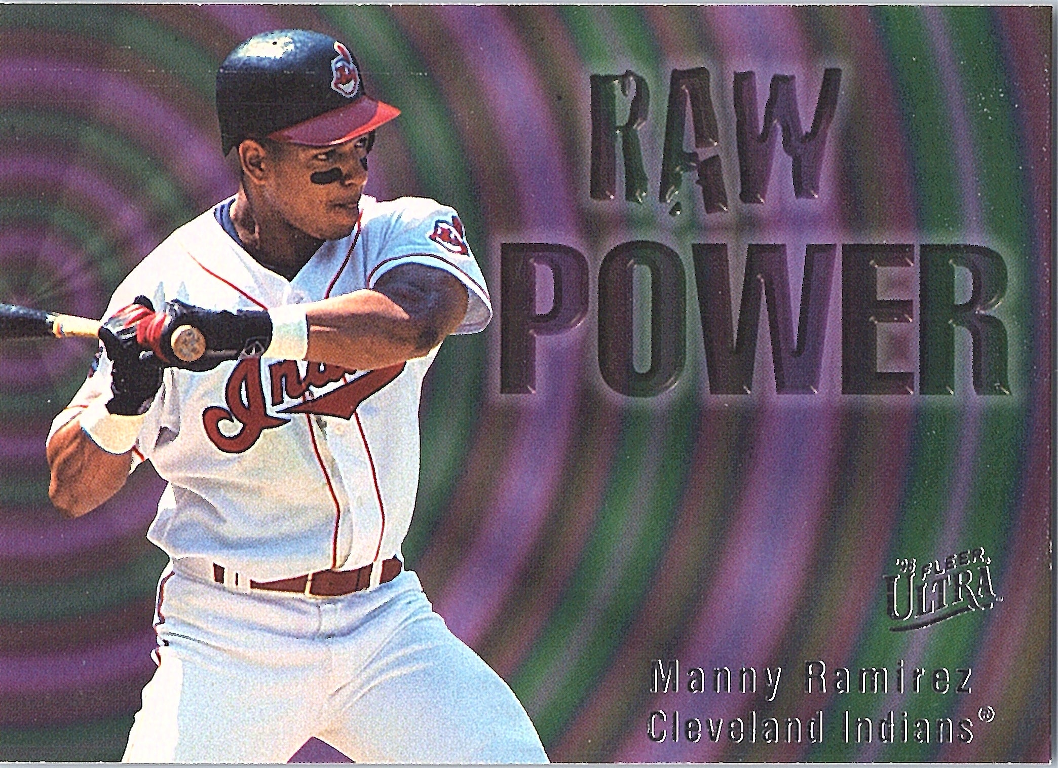1996 Fleer Ultra Manny Ramirez #599 Raw Power Cleveland Indians Excellent