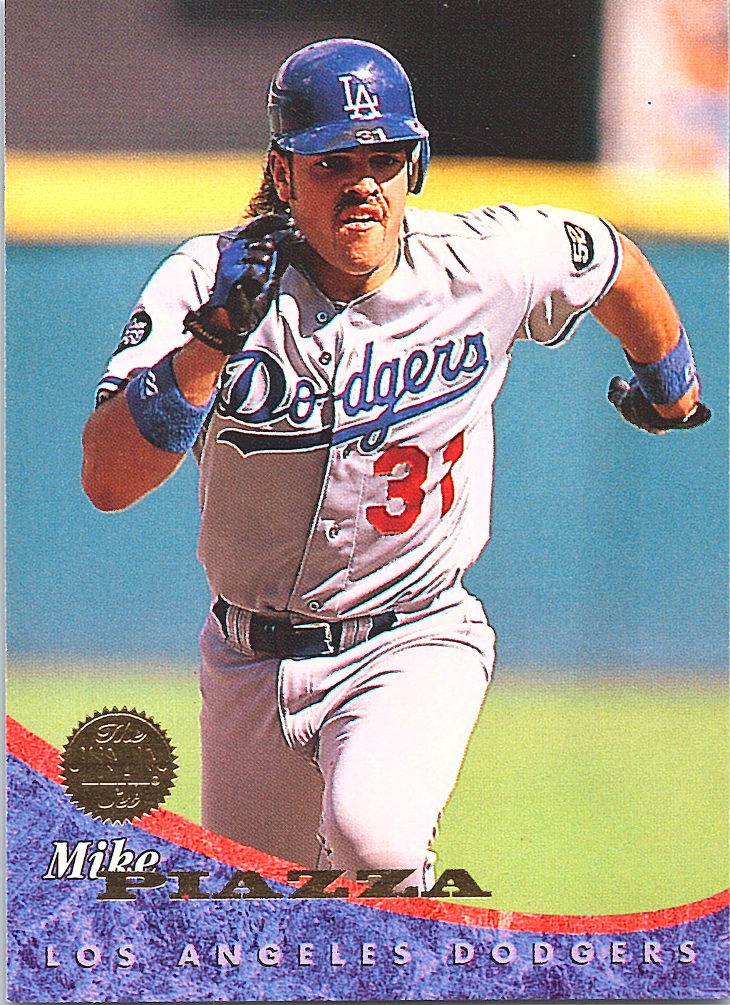 1994 Leaf Mike Piazza #6 Promotional Samples Los Angeles Dodgers Excellent