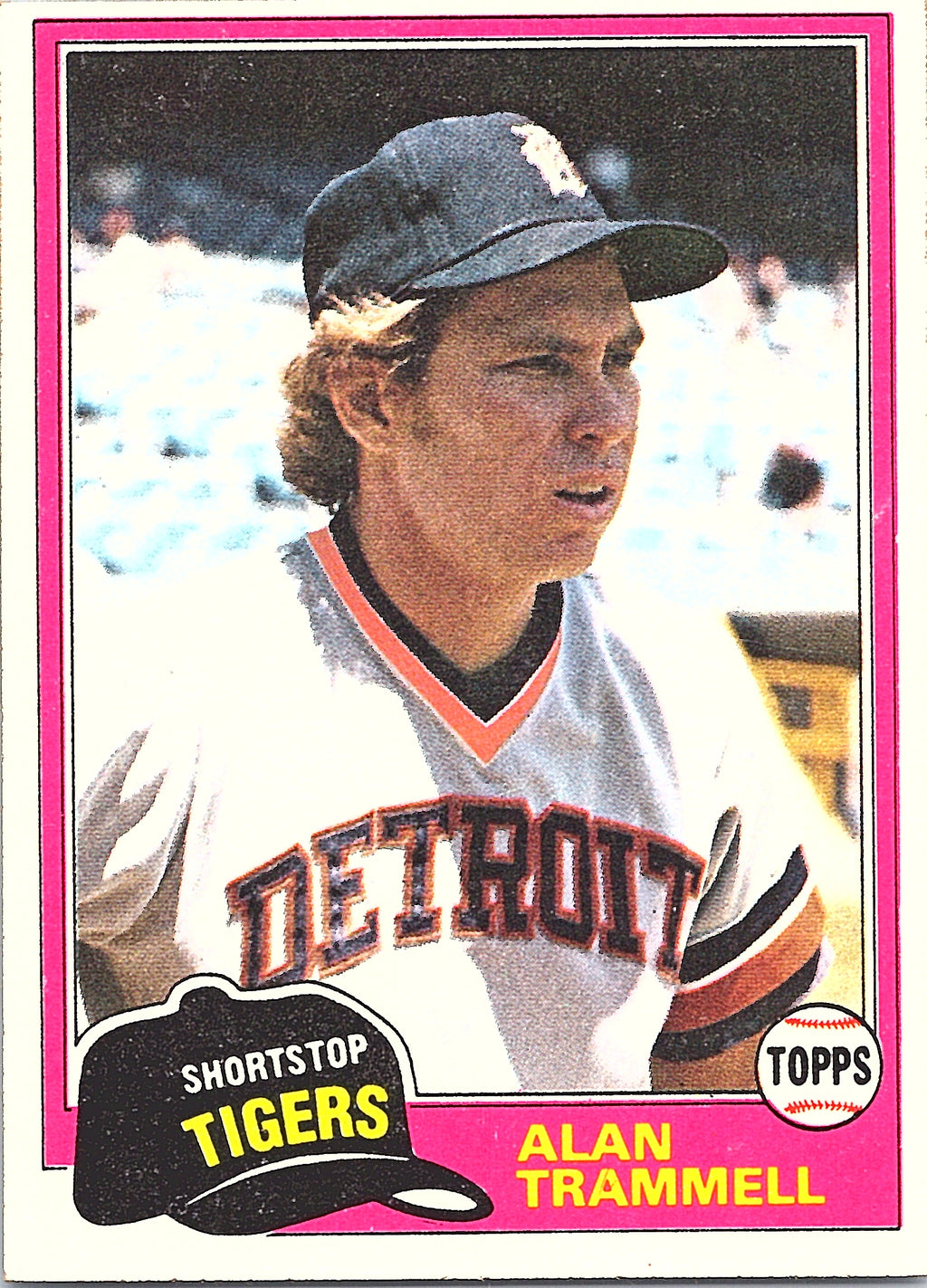 1981 Topps Alan Trammell #709 Detroit Tigers Excellent