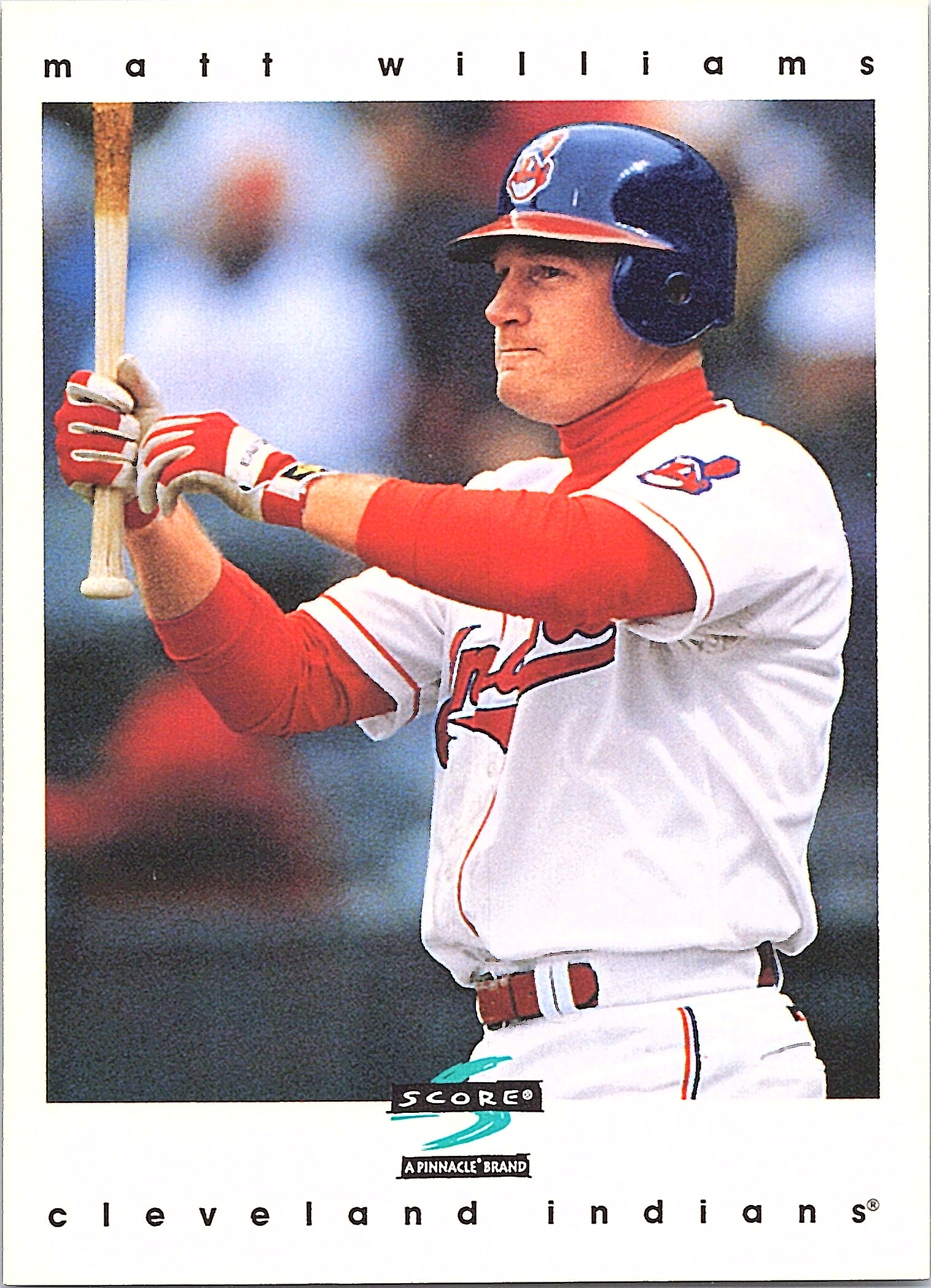 1997 Score Matt Williams #361 Cleveland Indians Excellent