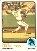1973 Topps Dave Hamilton #214 Oakland Athletics Rookie Excellent