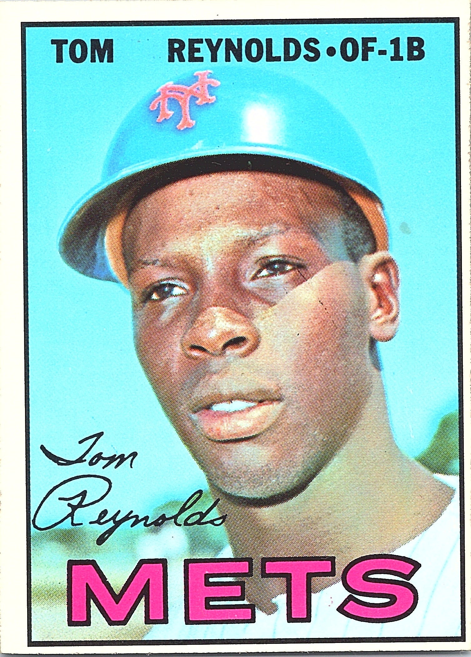 1967 Topps Tom Reynolds #487 New York Mets Excellent