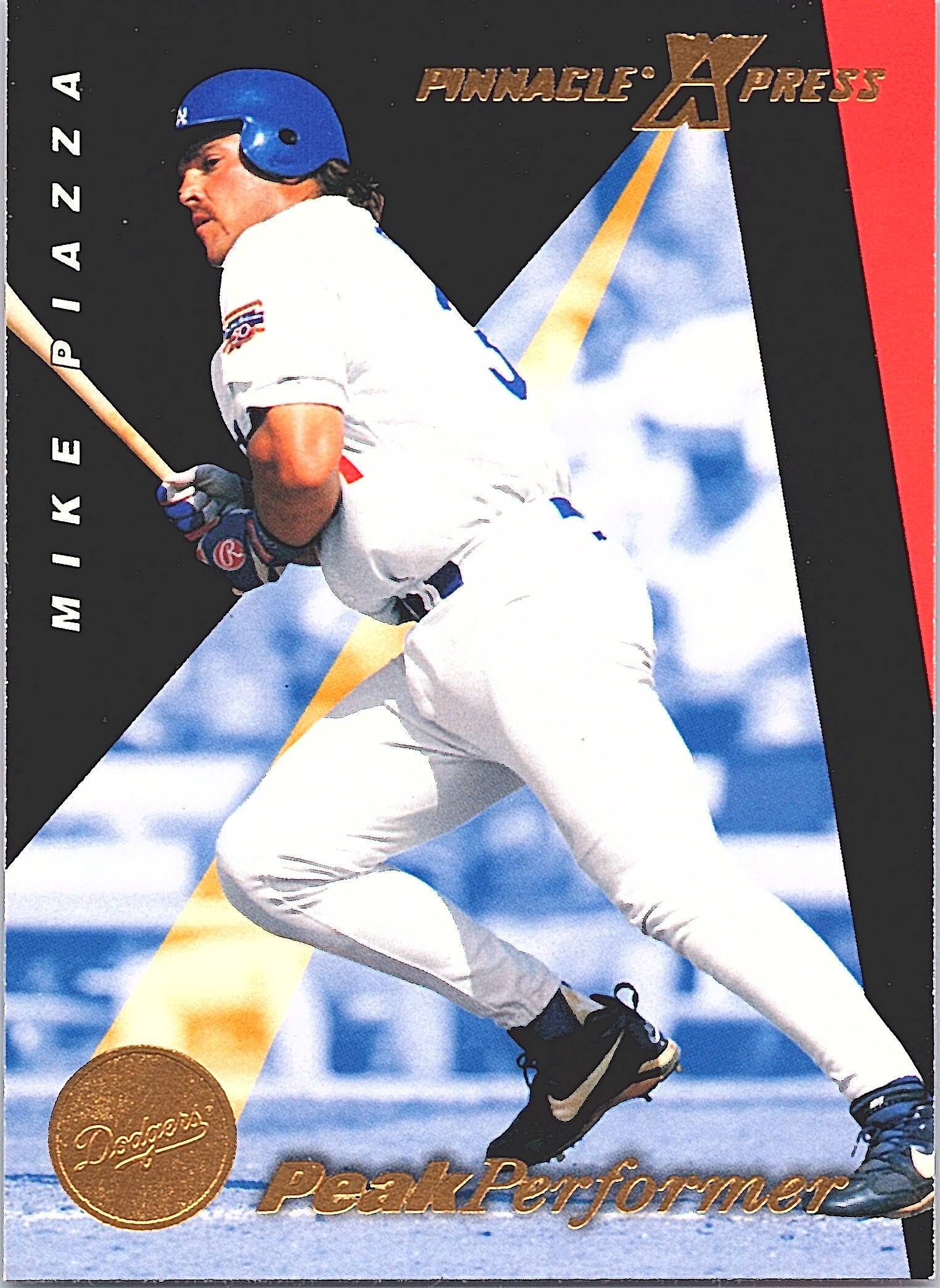 1997 Pinnacle X-Press Mike Piazza #146 Los Angeles Dodgers Excellent