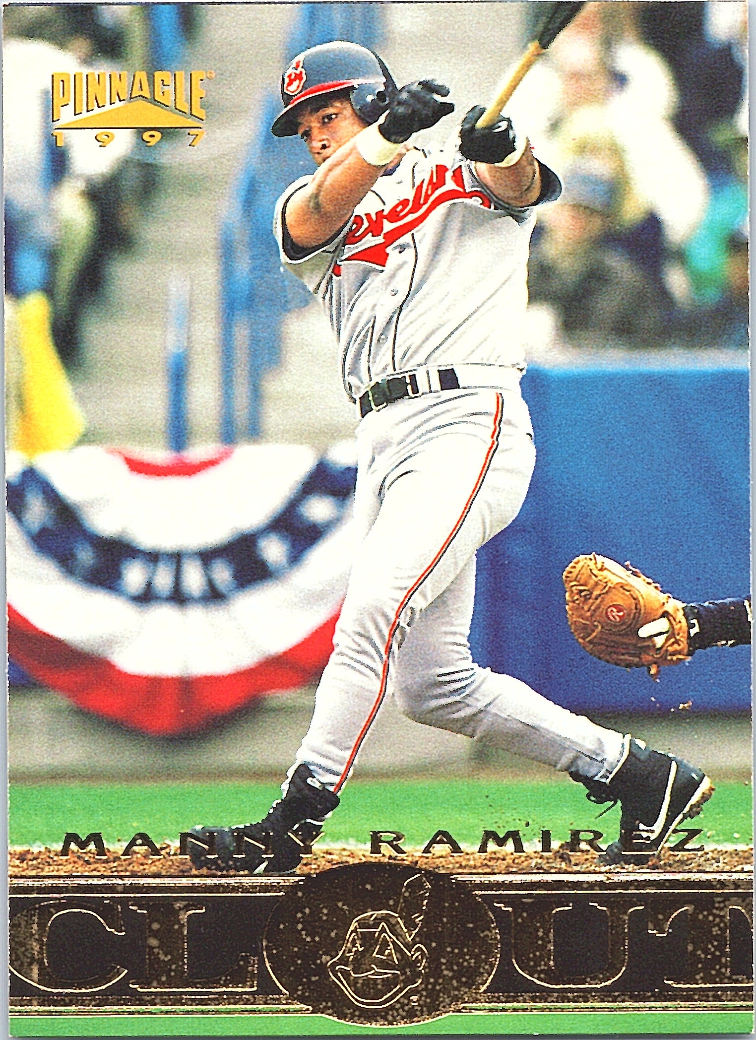 1997 Pinnacle Manny Ramirez #196 Cleveland Indians Excellent