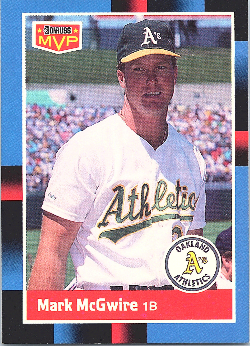 1988 Donruss Mark McGwire #BC-23 Bonus MVPs Oakland Athletics Excellent