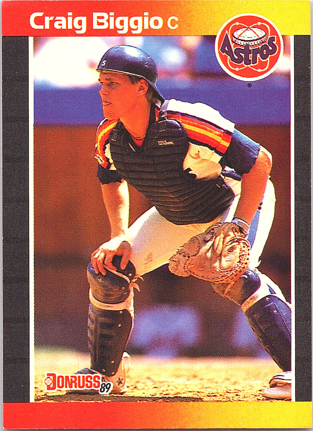1989 Donruss Craig Biggio #561d Houston Astros Excellent