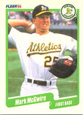 1990 Fleer Mark McGwire #15b Oakland Athletics Excellent