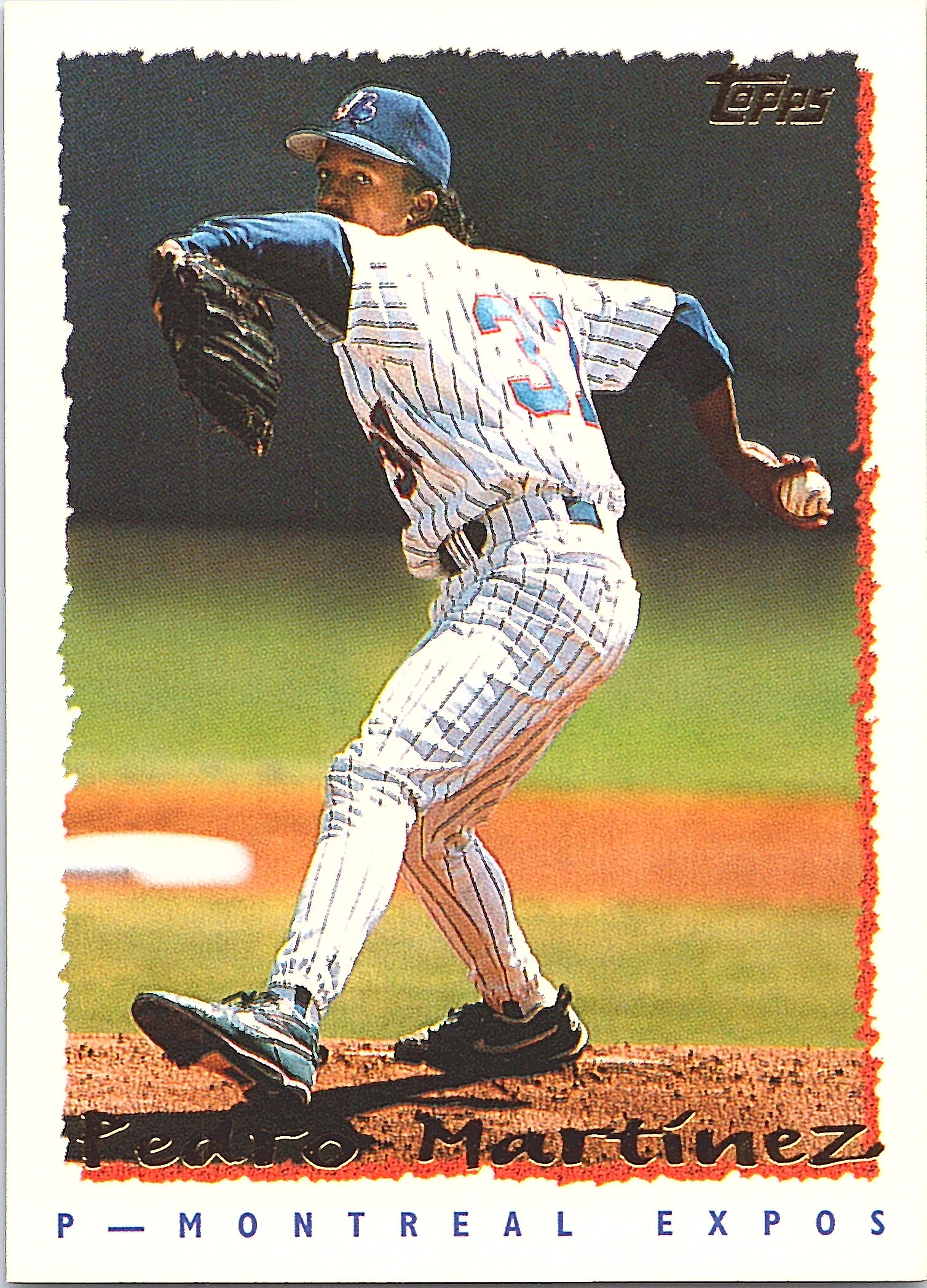 1995 Topps Pedro Martinez #622 Montreal Expos Excellent