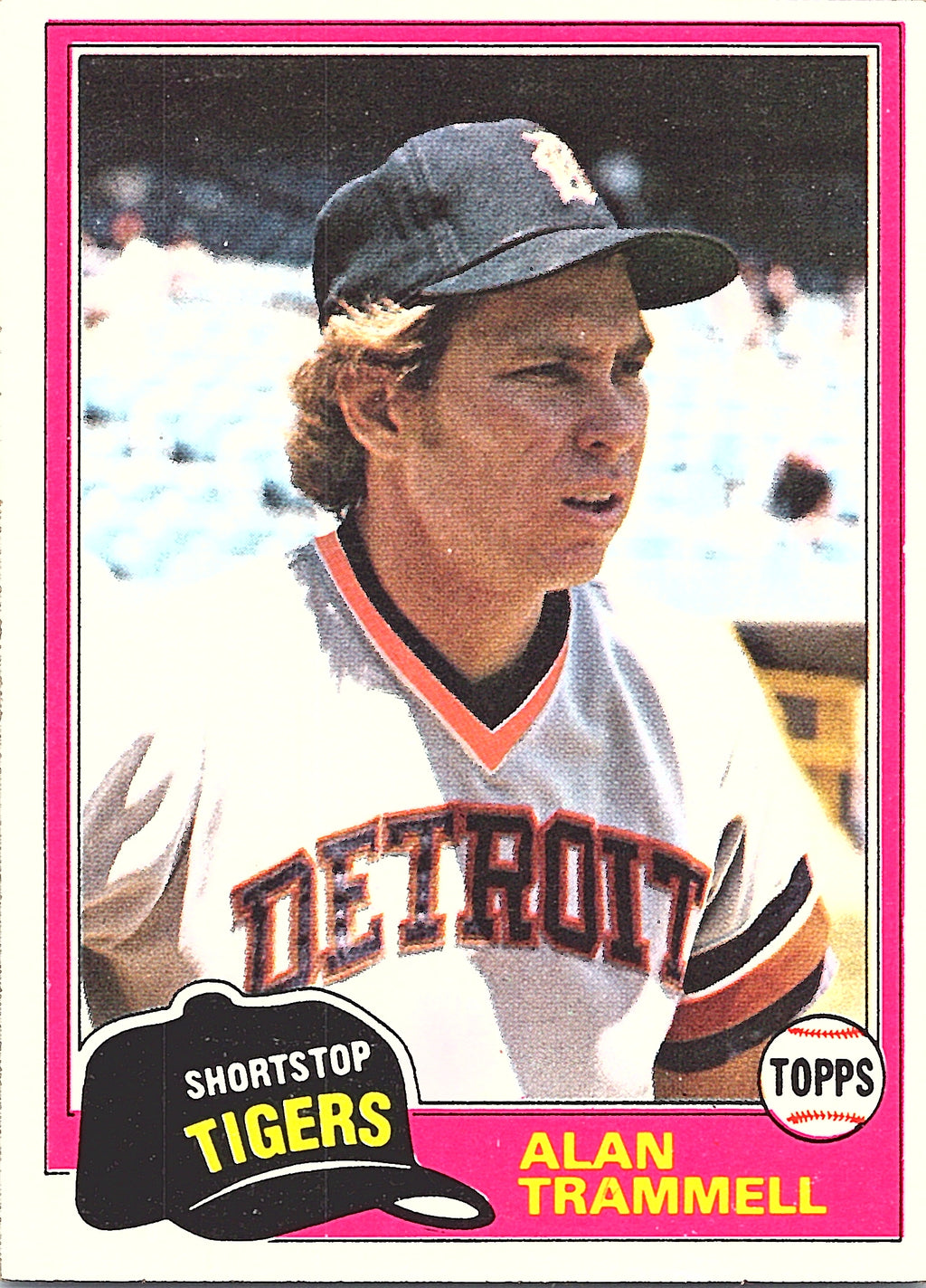 1981 Topps Alan Trammell #709 Detroit Tigers Excellent