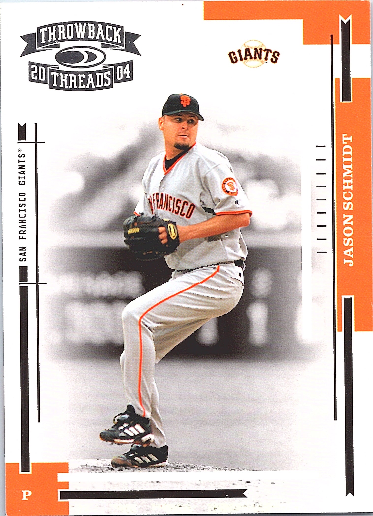 2004 Donruss Throwback Threads Jason Schmidt #166 San Francisco Giants Excellent