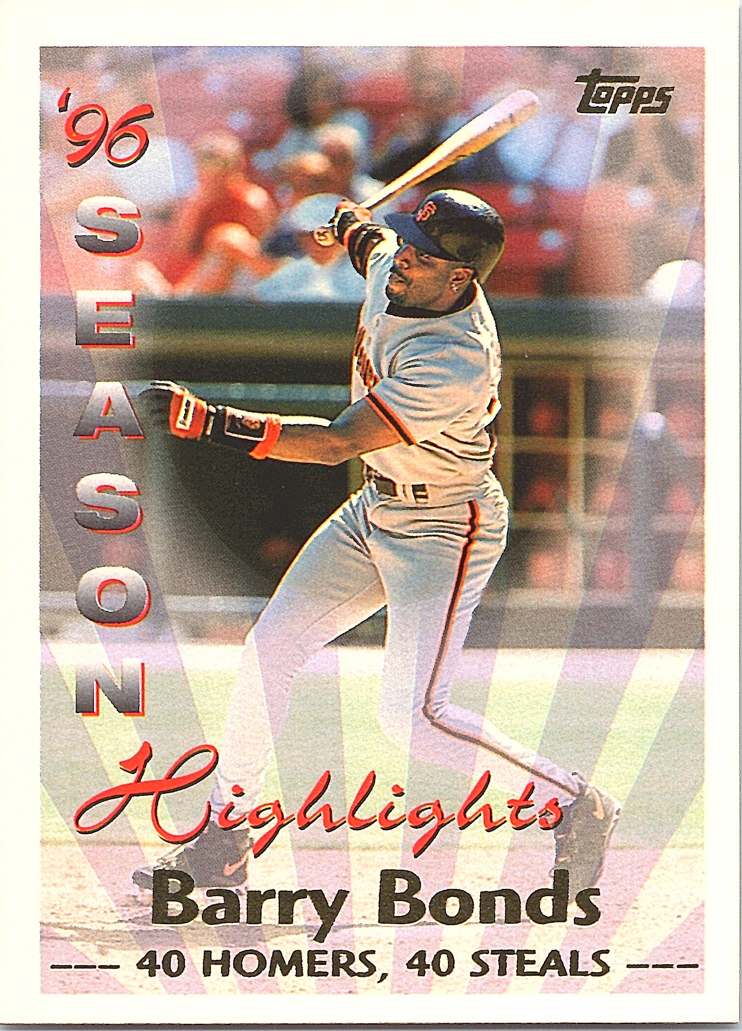 1997 Topps Barry Bonds #465 San Francisco Giants Excellent