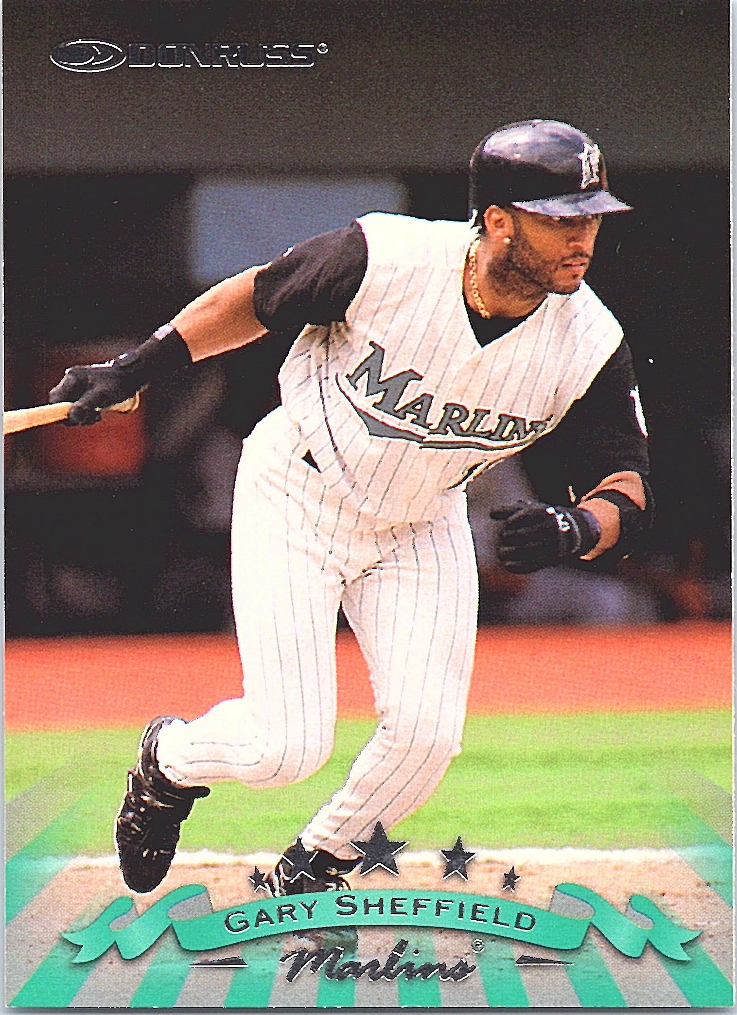 1998 Donruss Gary Sheffield #138 Florida Marlins Excellent