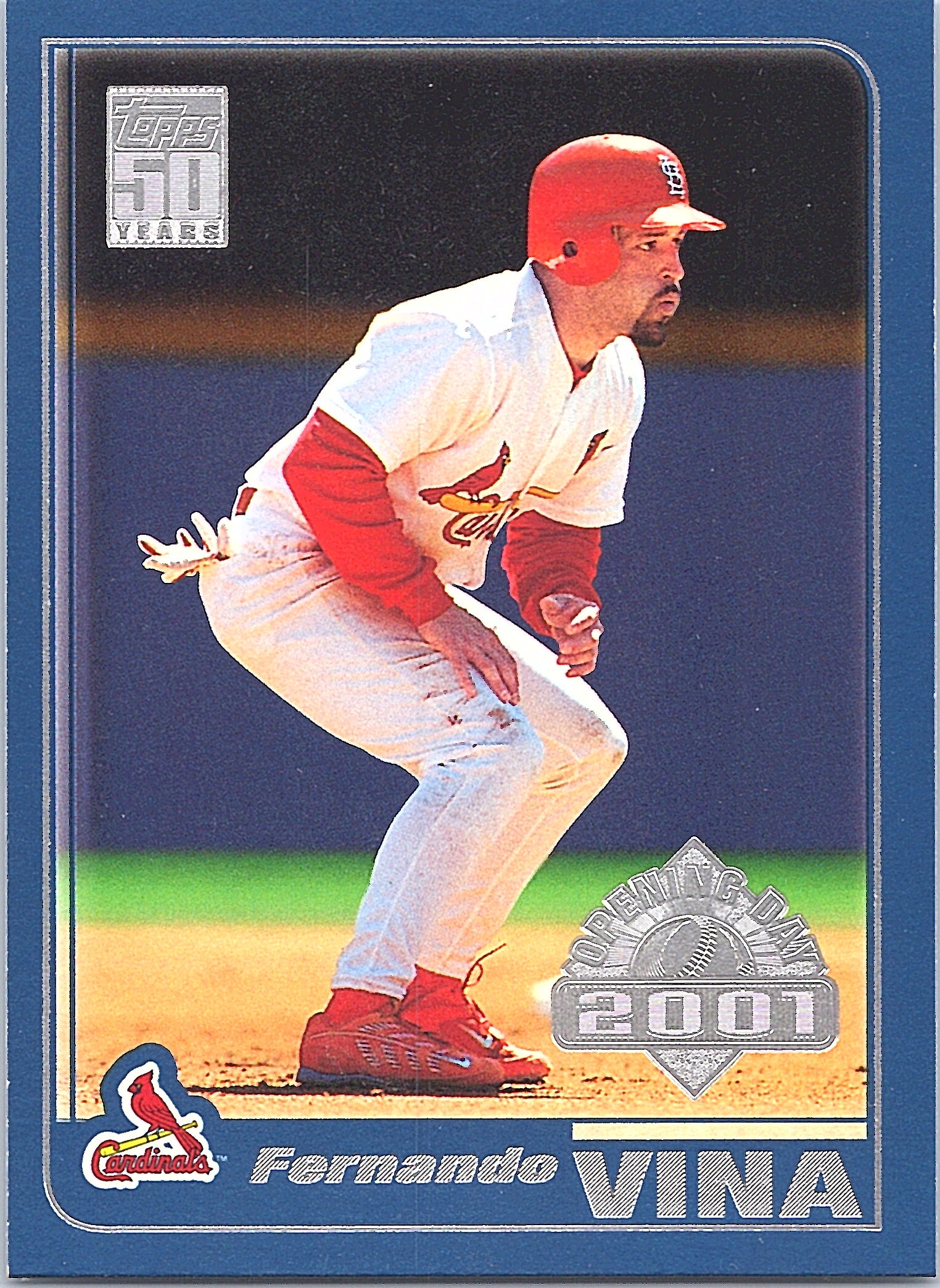 2001 Topps Opening Day Fernando Vina #66 St. Louis Cardinals Excellent